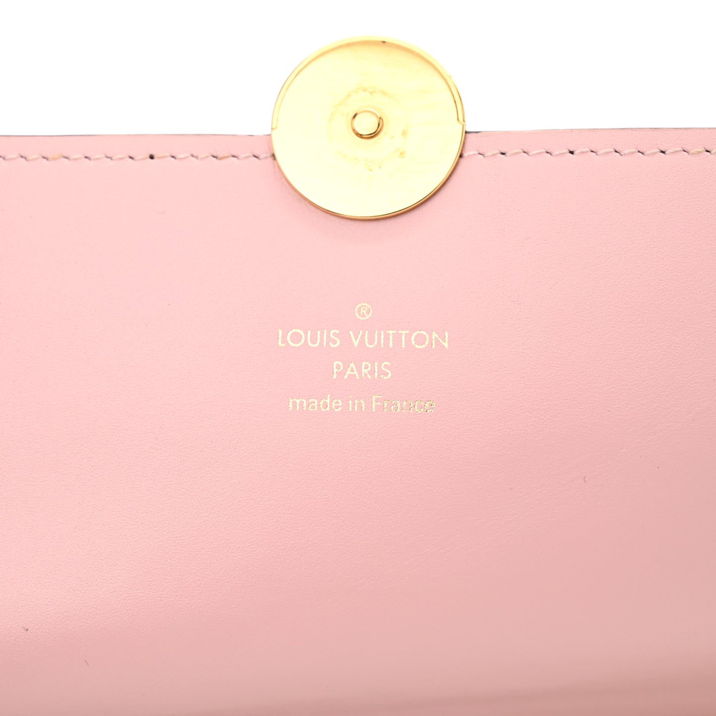 Monogram Flore Chain Wallet Rose Ballerine