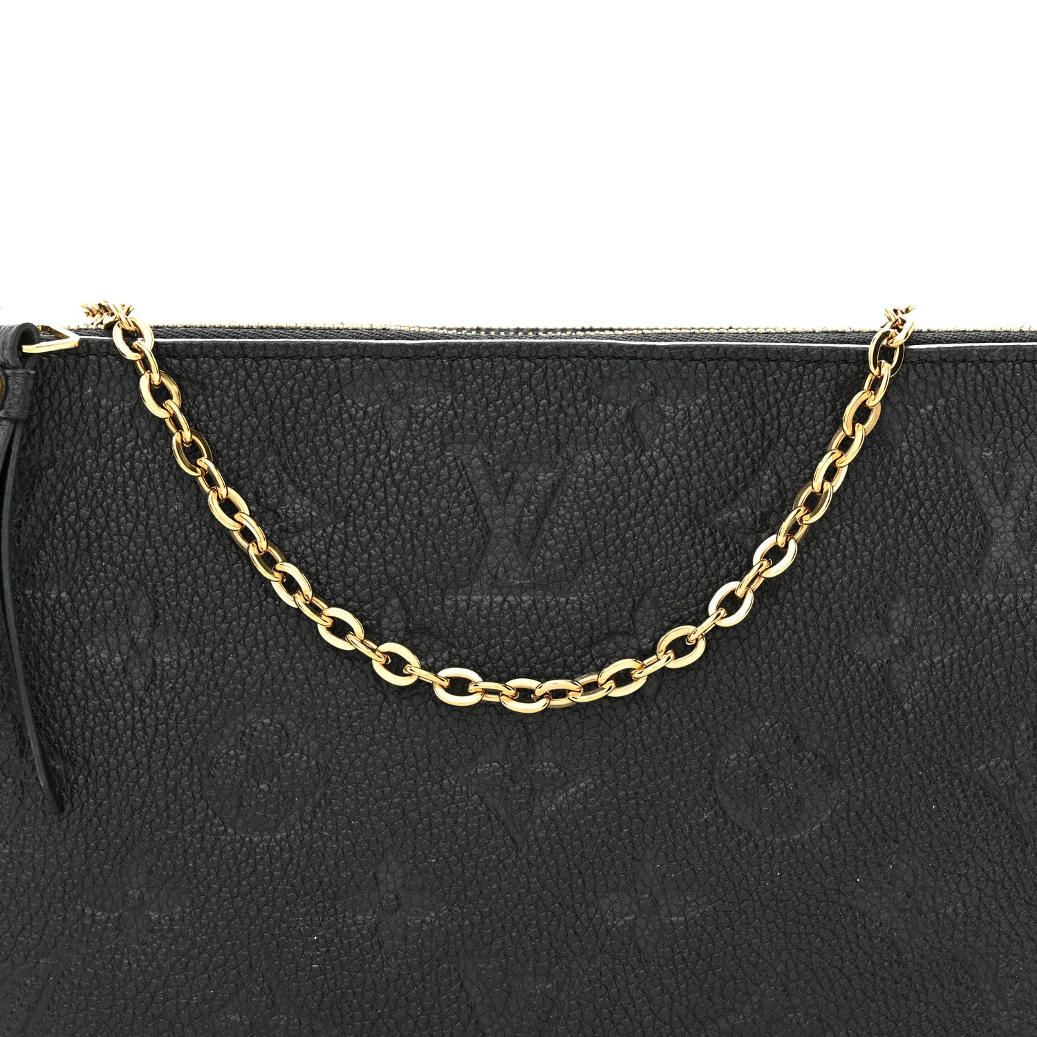 Louis Vuitton Empreinte Double Zip Pochette Black 8 of 10
