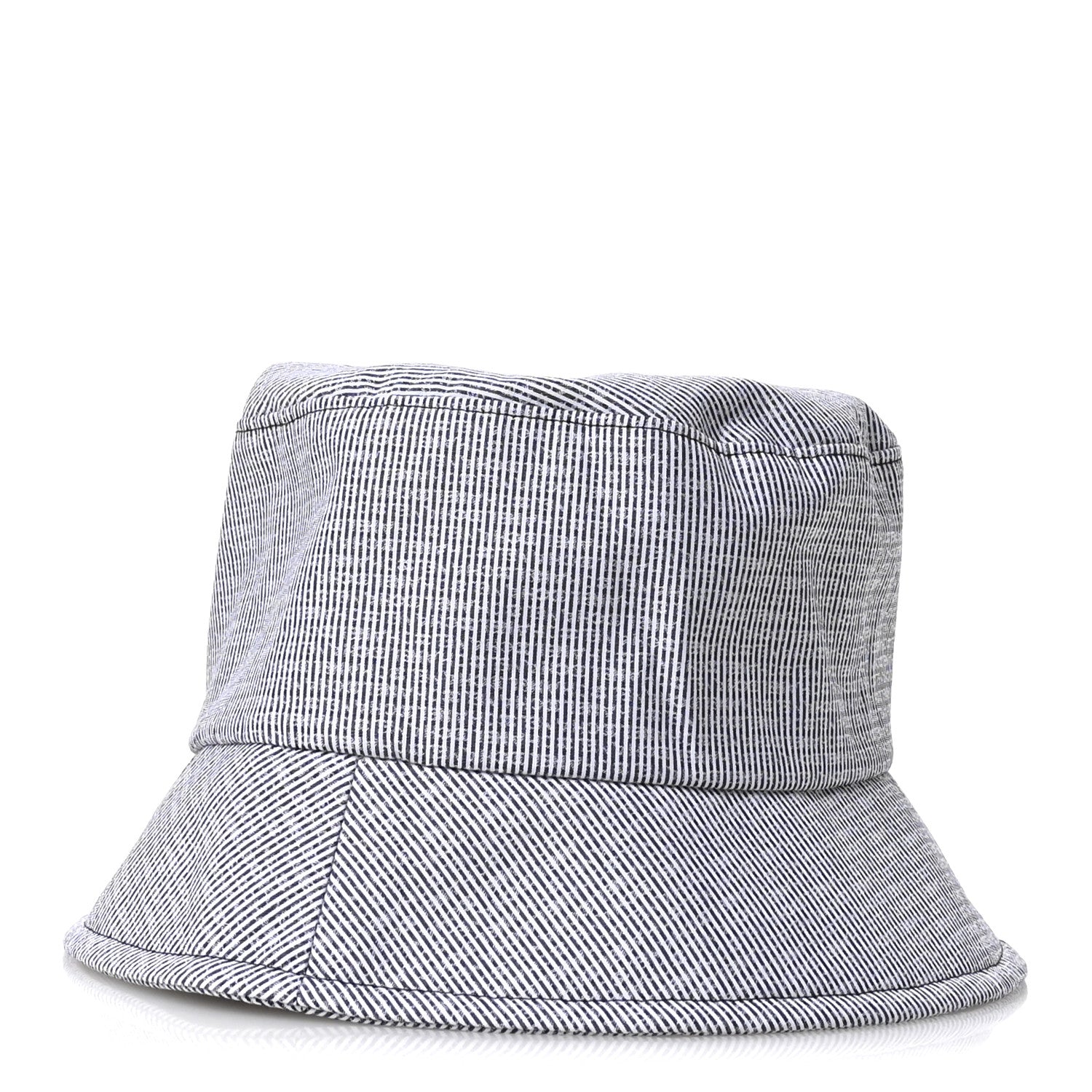 Chanel Cotton Bucket Hat M Navy White 4 of 10