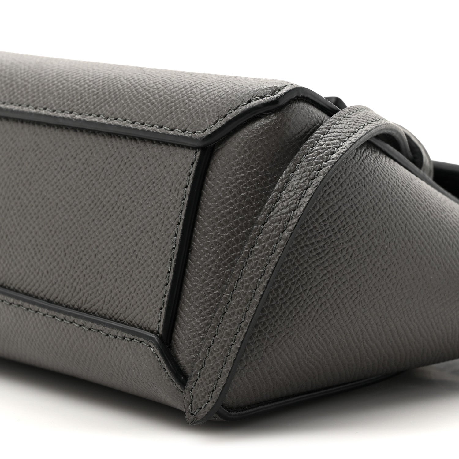 Celine Grained Calfskin Pico Belt Bag Grey 9 of 14