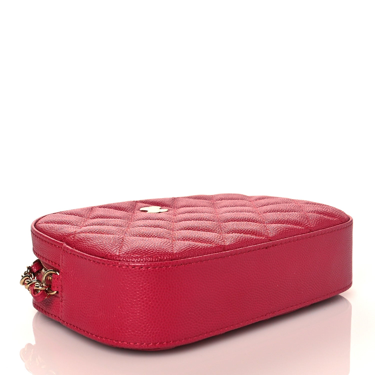 Chanel Caviar Quilted Camera Case Dark Pink 4 of 11
