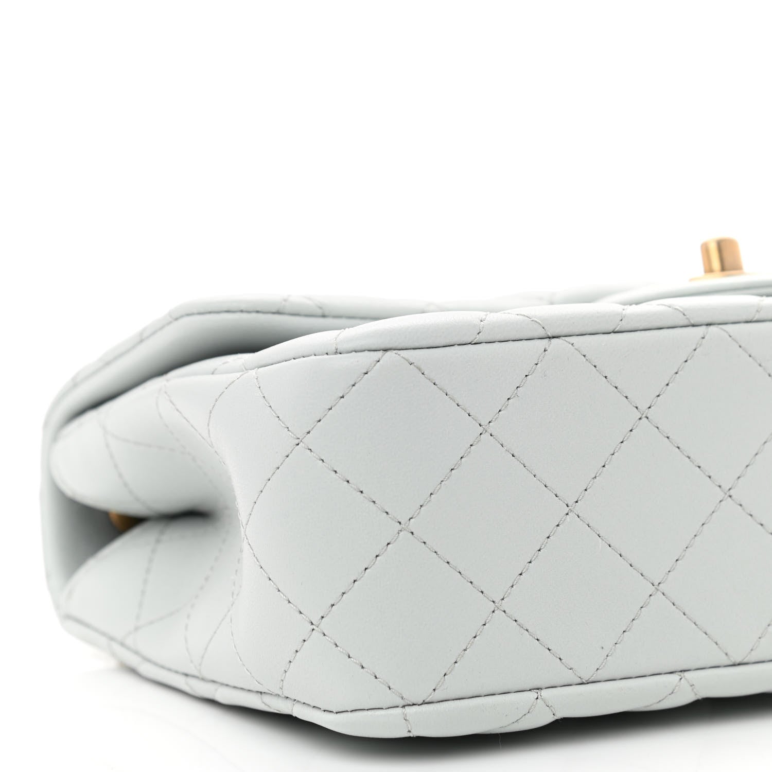 Chanel Lambskin Quilted Small Sweet Camellia Flap Light Blue 9 of 11