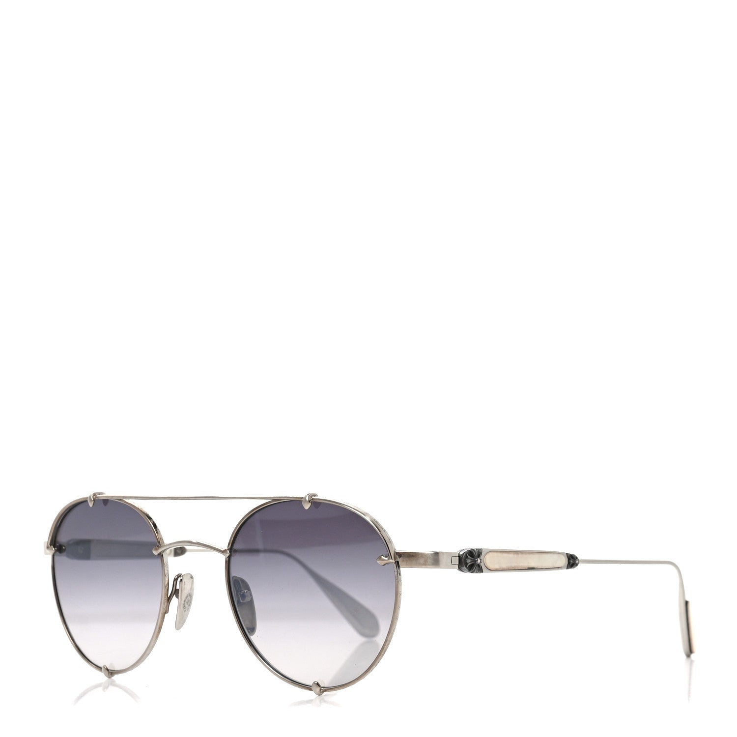 Chrome Hearts Metal Oralgami Sunglasses White Silver 1893088