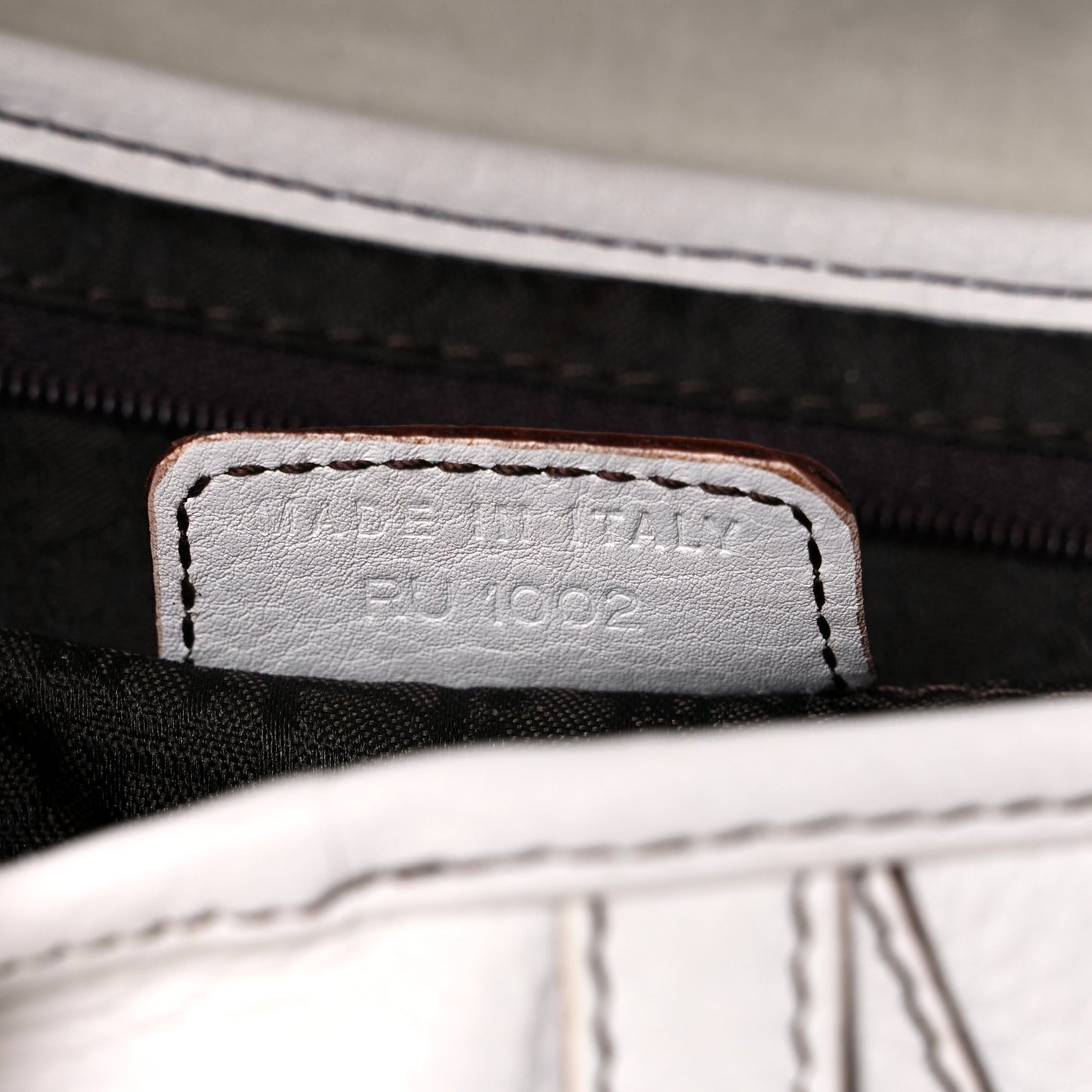 Calfskin Saddle Bag White