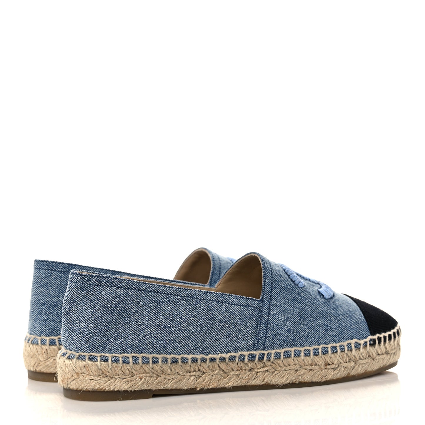 Denim CC Espadrilles 38 Blue Black