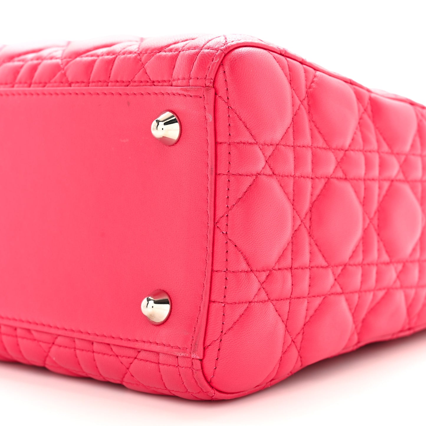 Lambskin Cannage Large Lady Dior Pink