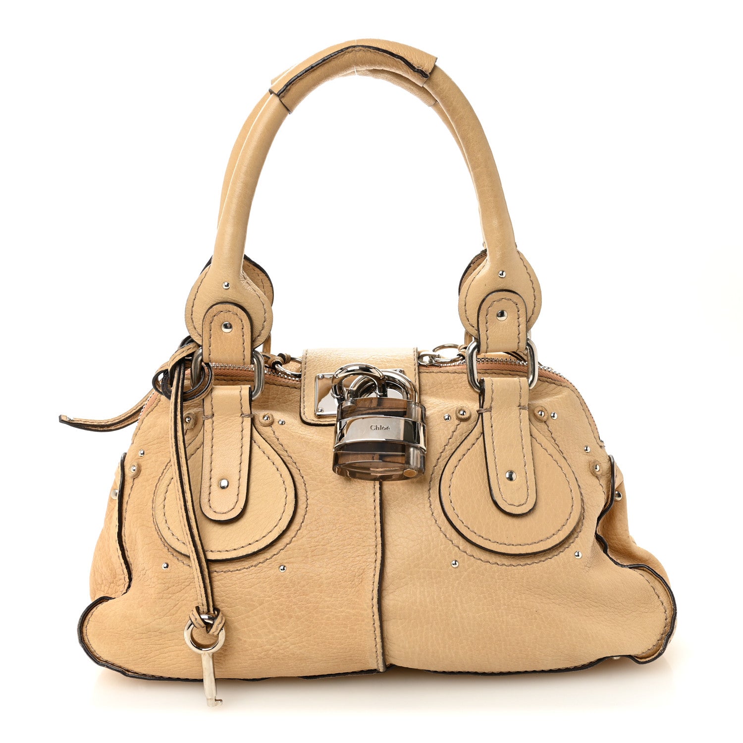Chloe Calfskin Medium Paddington Satchel Taupe 1765185 – FASHIONPHILE