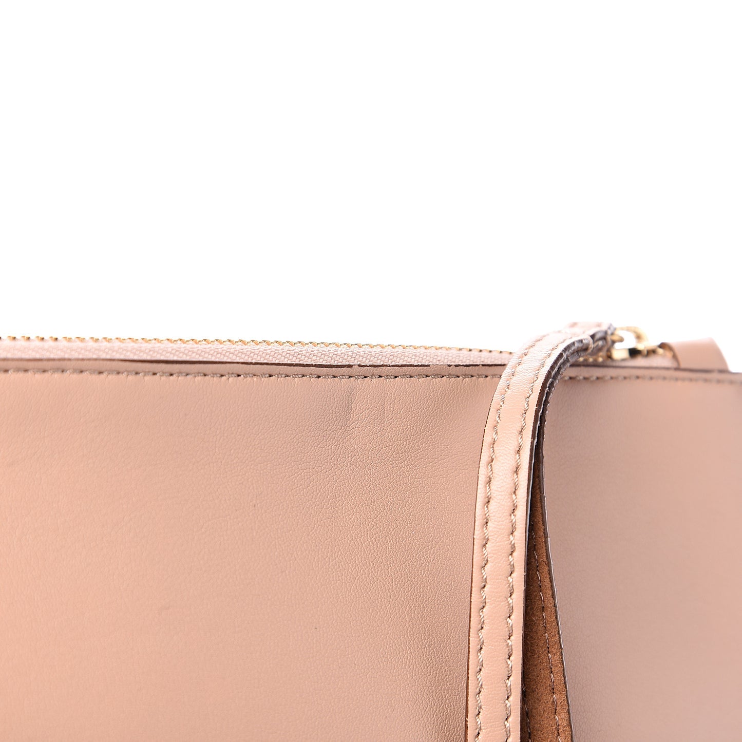 Eco Alter Nappa Perforated Pouch Blush Pink