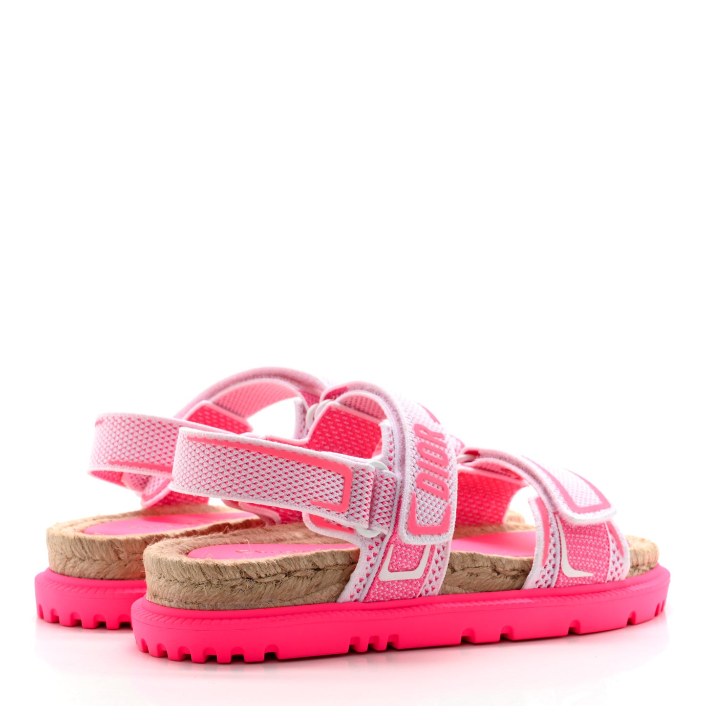 Technical Knit Jute Dioract 10mm Sandals 37.5 White Fuchsia