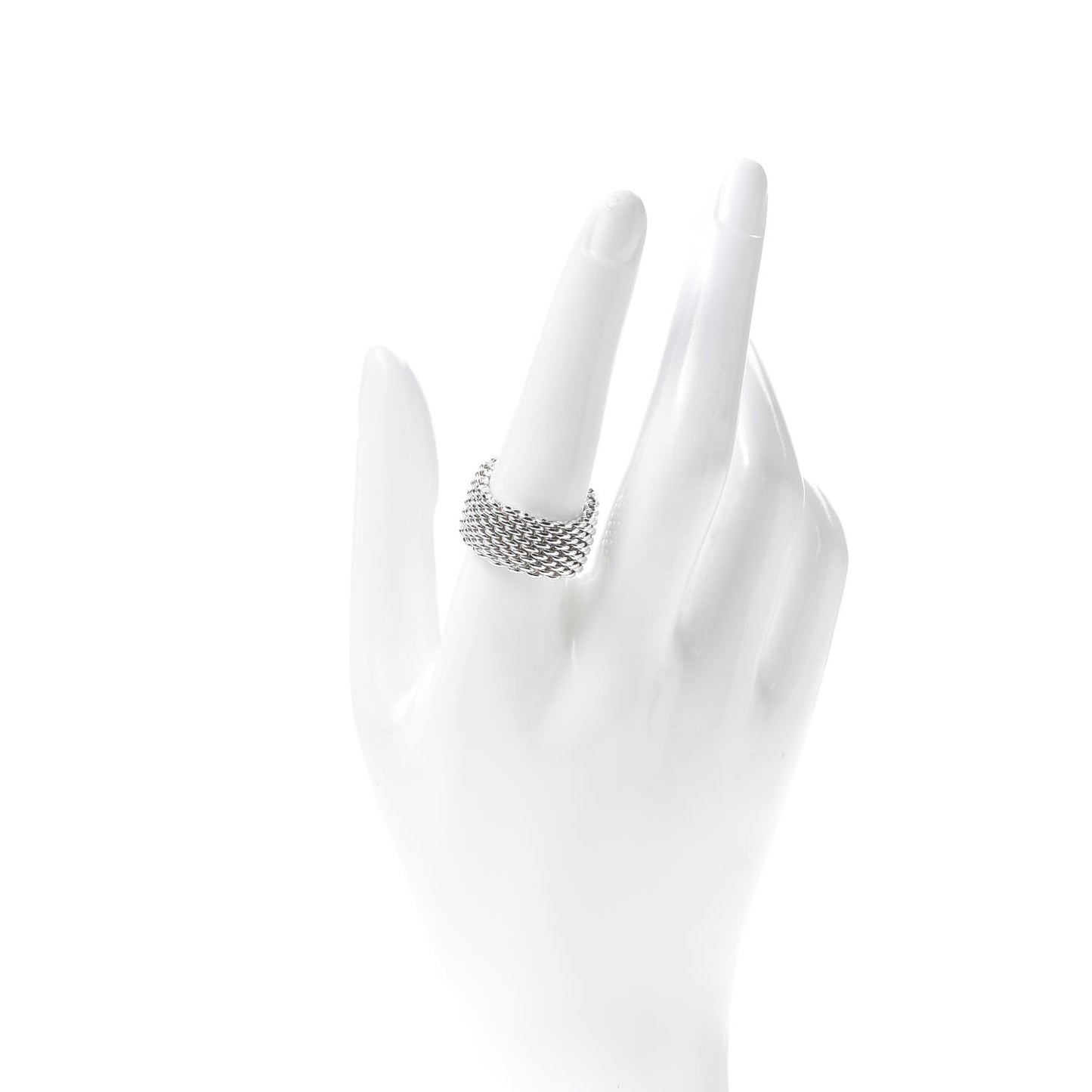 Sterling Silver Somerset Mesh Ring 57 8