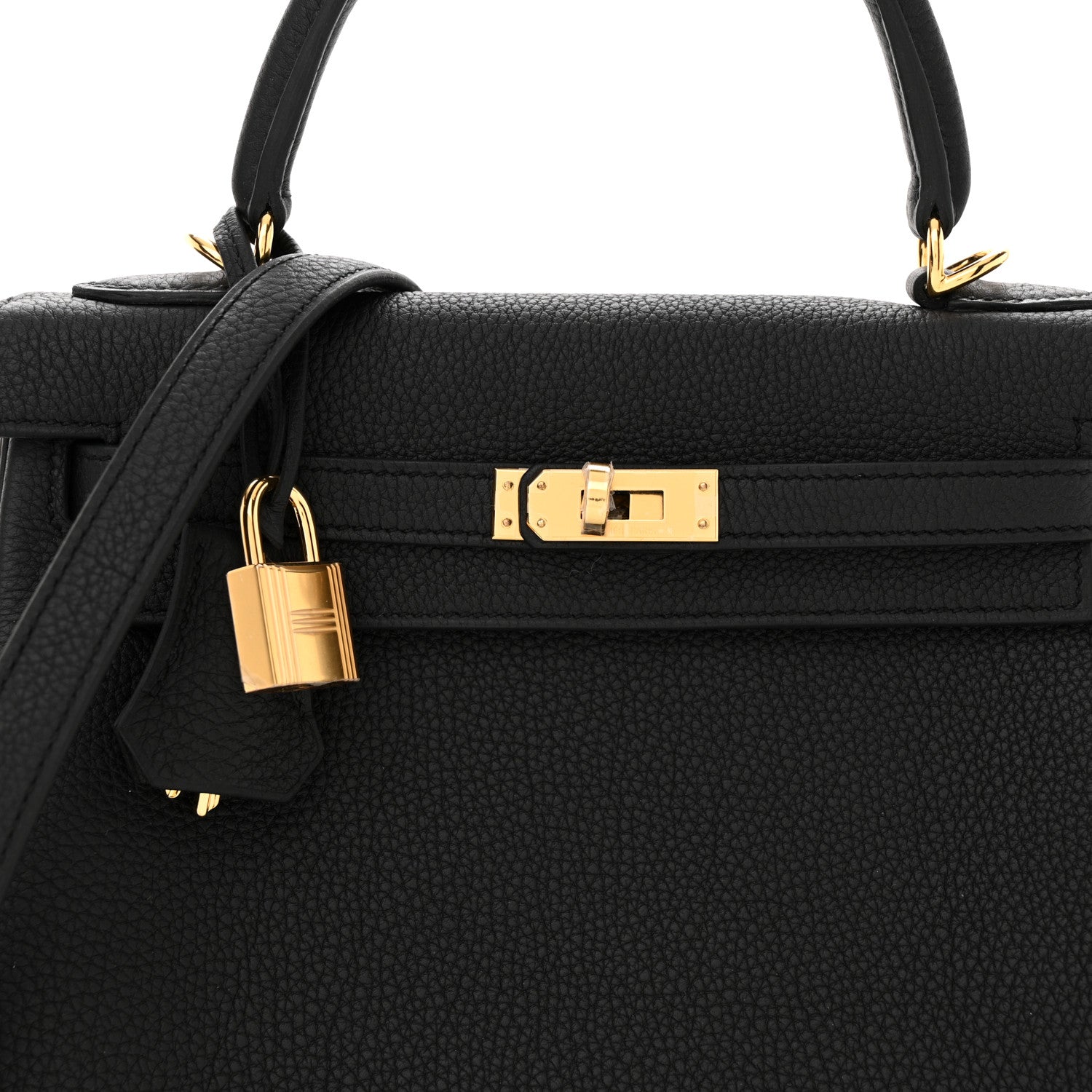Hermes Togo Kelly Retourne 25 Black 8 of 11