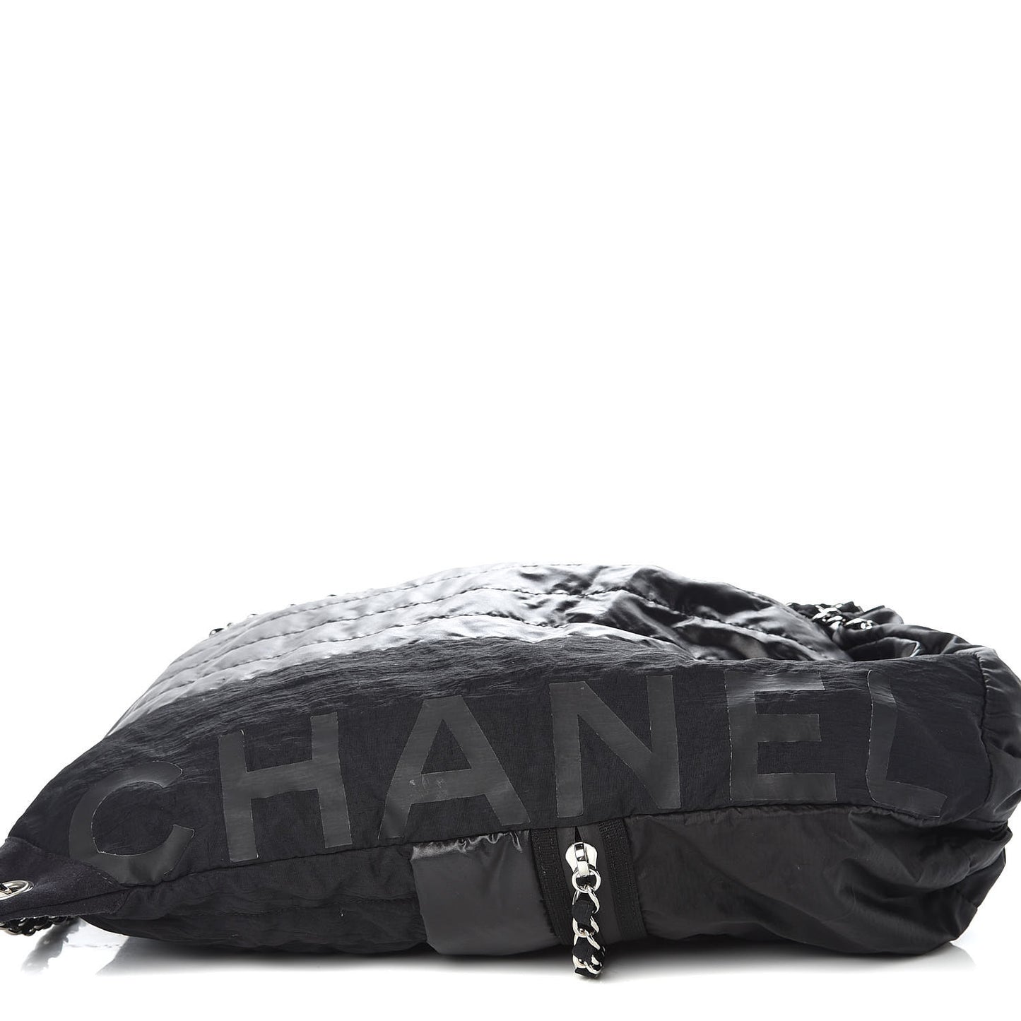 Nylon Drawstring Backpack Black