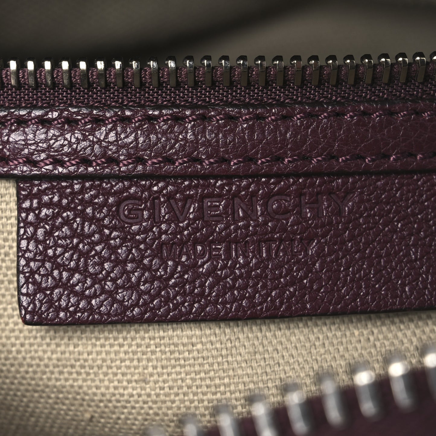 Sugar Goatskin Mini Antigona Oxblood