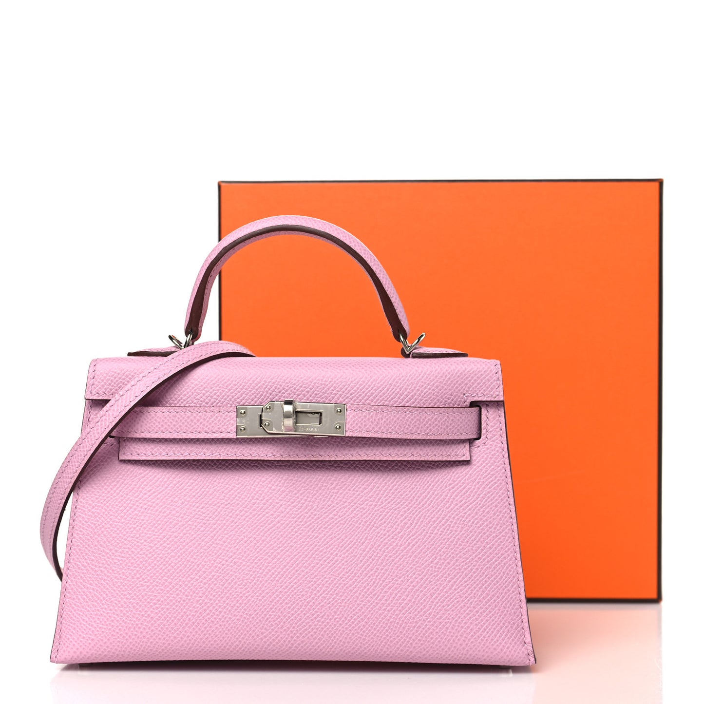 Epsom Mini Kelly Sellier 20 Mauve Sylvestre