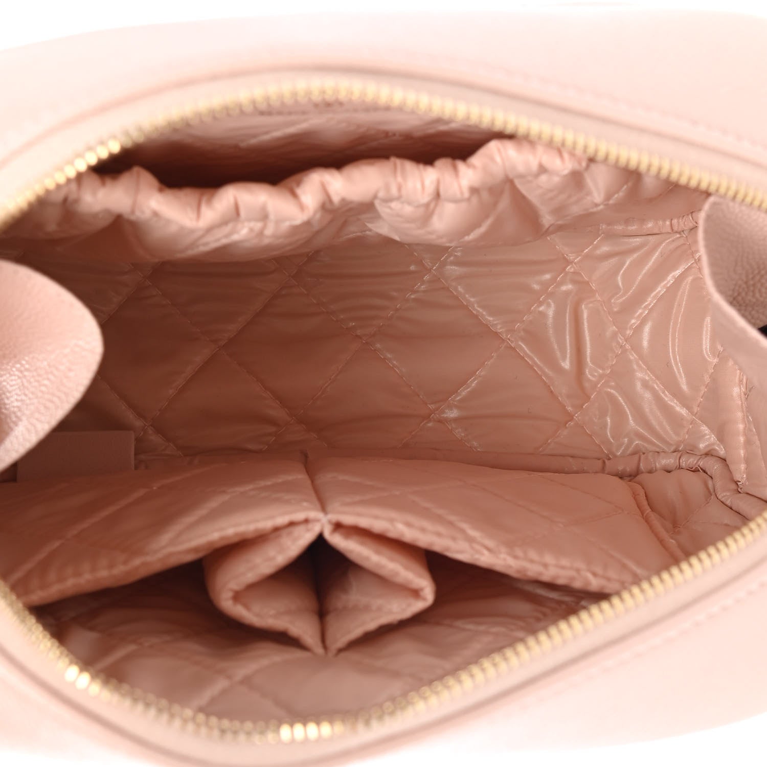 Chanel Caviar Quilted Medium Curvy Pouch Cosmetic Case Light Pink 5 of 7