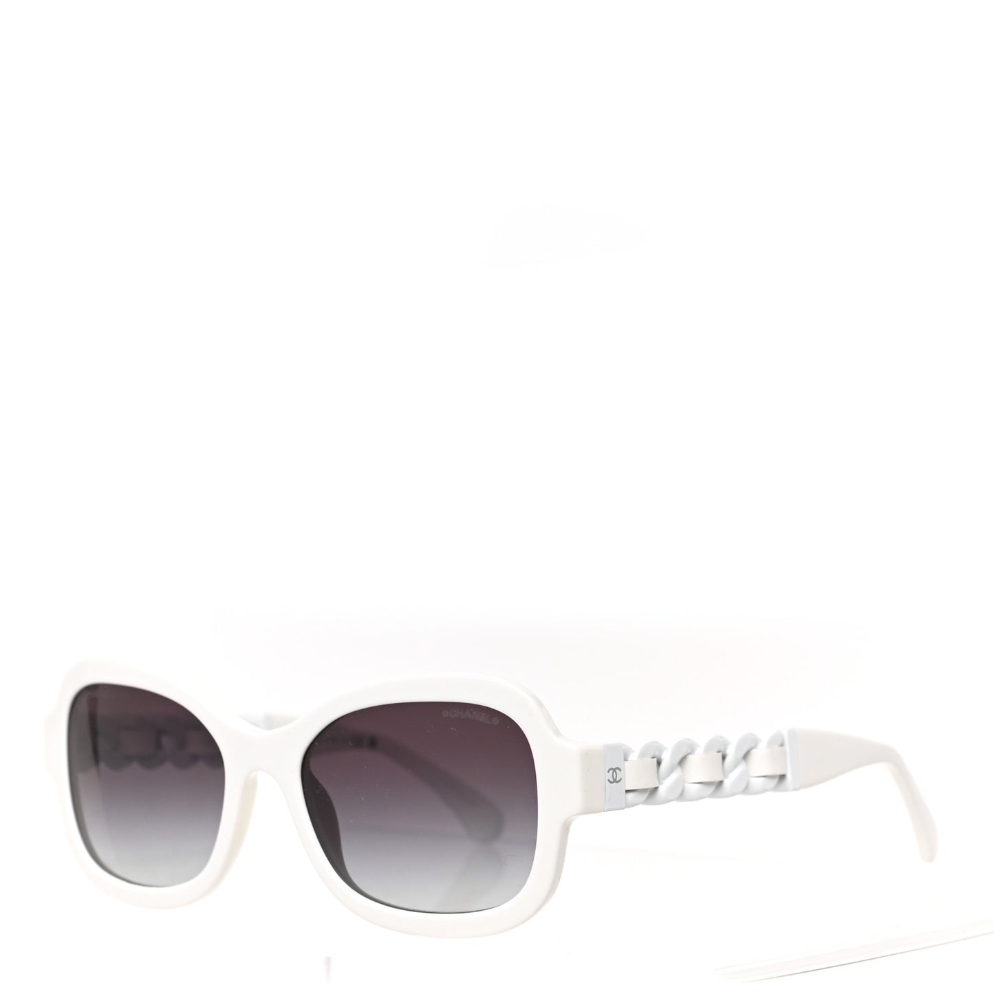 Acetate Chain Sunglasses 5470-Q-A White