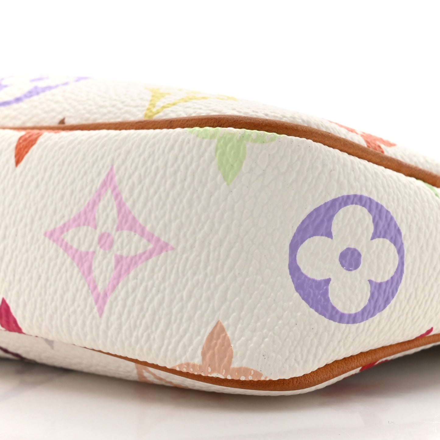 Monogram Multicolor Pochette Accessories White