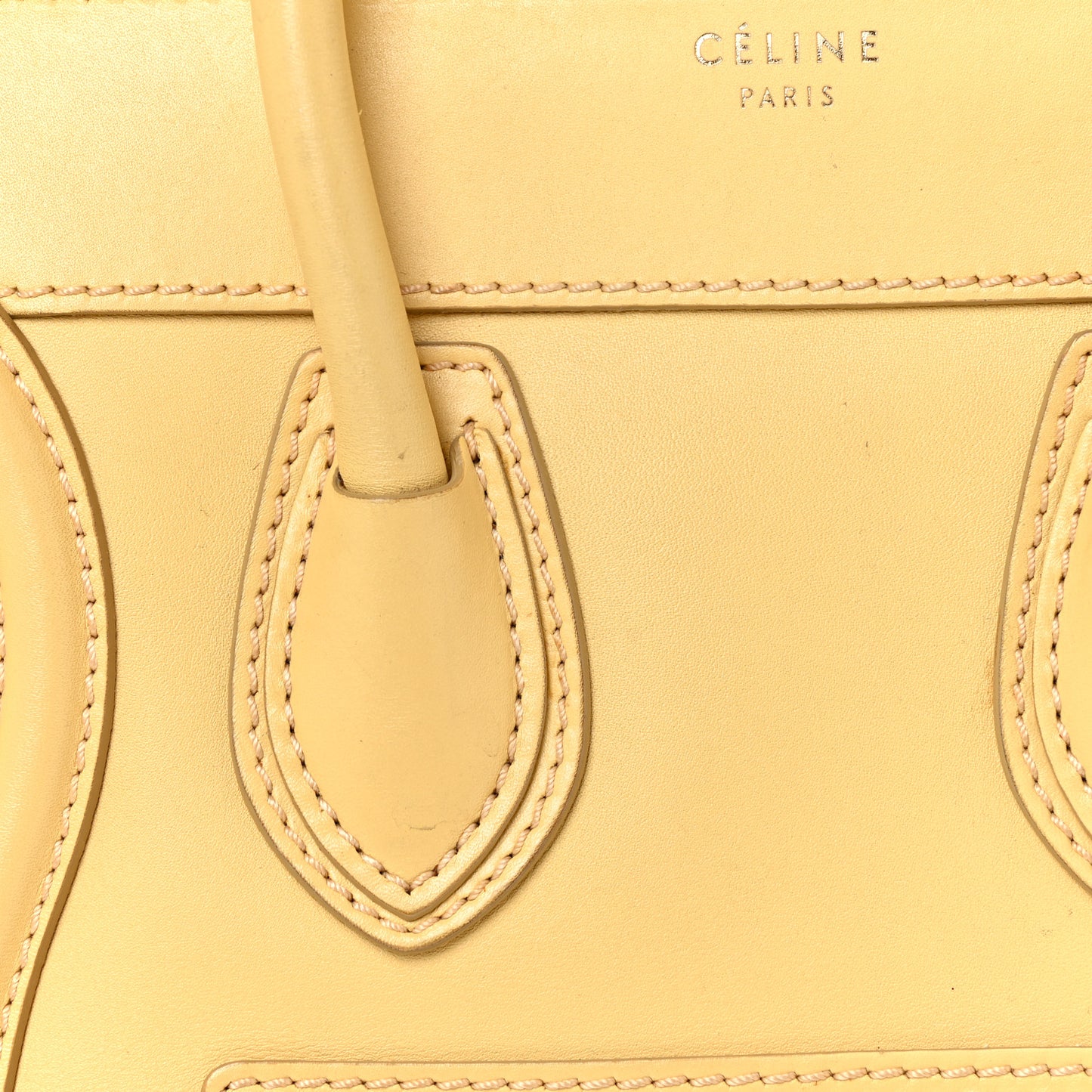 Smooth Calfskin Micro Luggage Butter