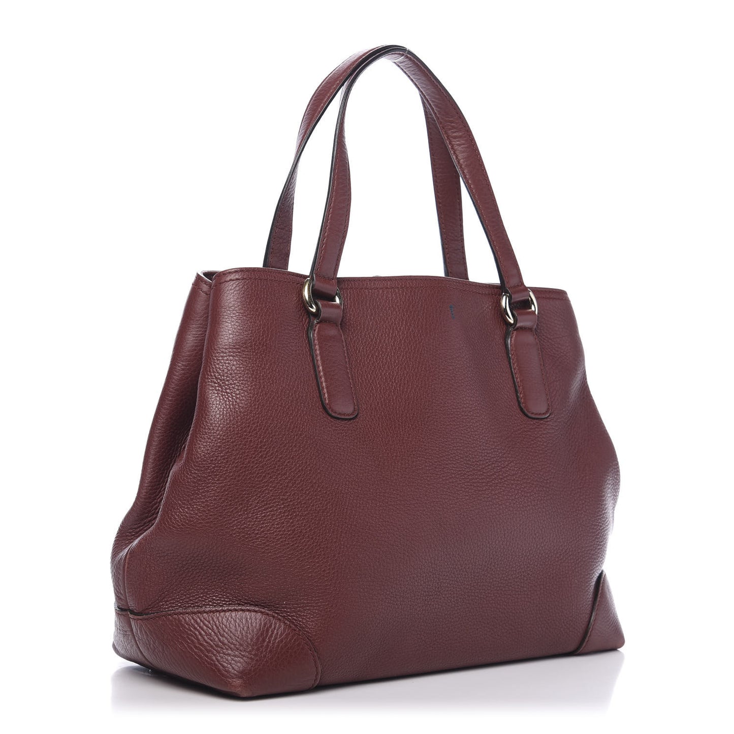 Calfskin Web Medium Dressage Tote Burgundy