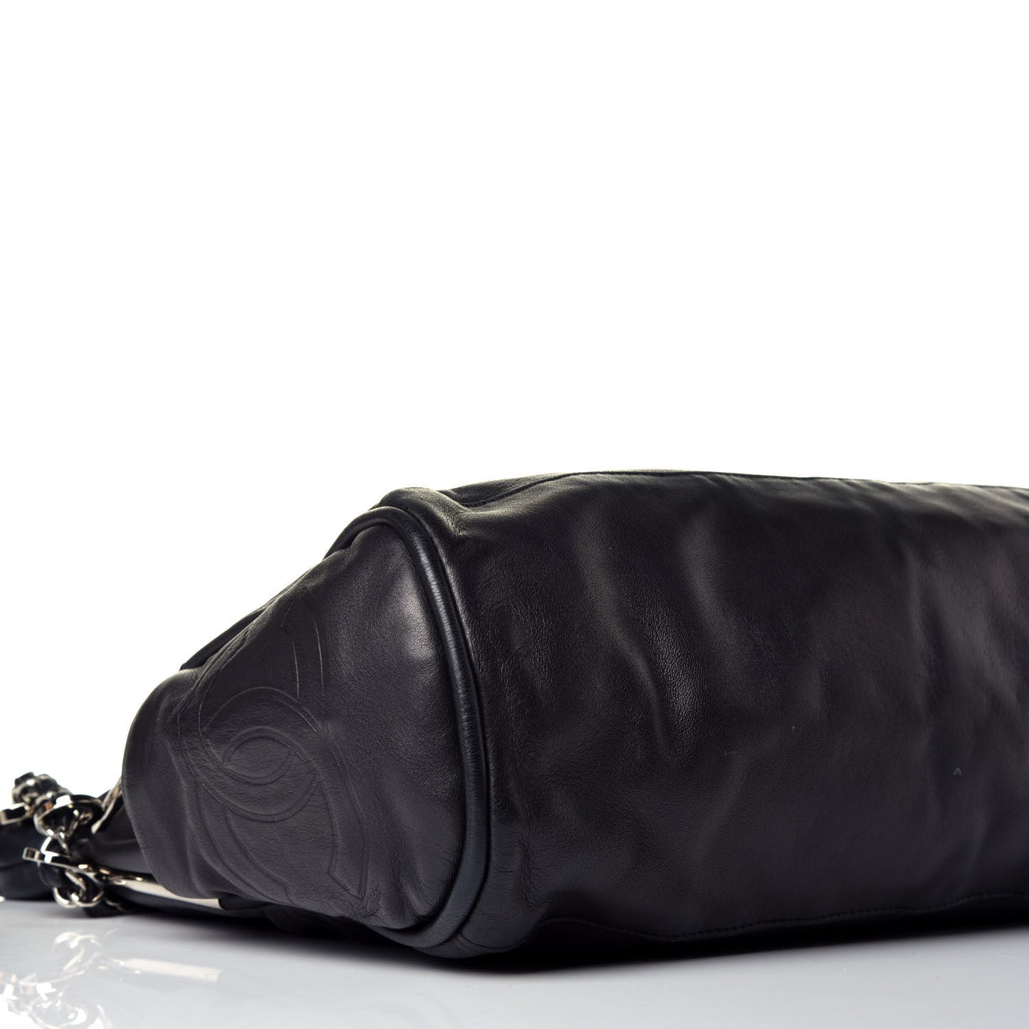 Lambskin Large Ultimate Soft Tote Black
