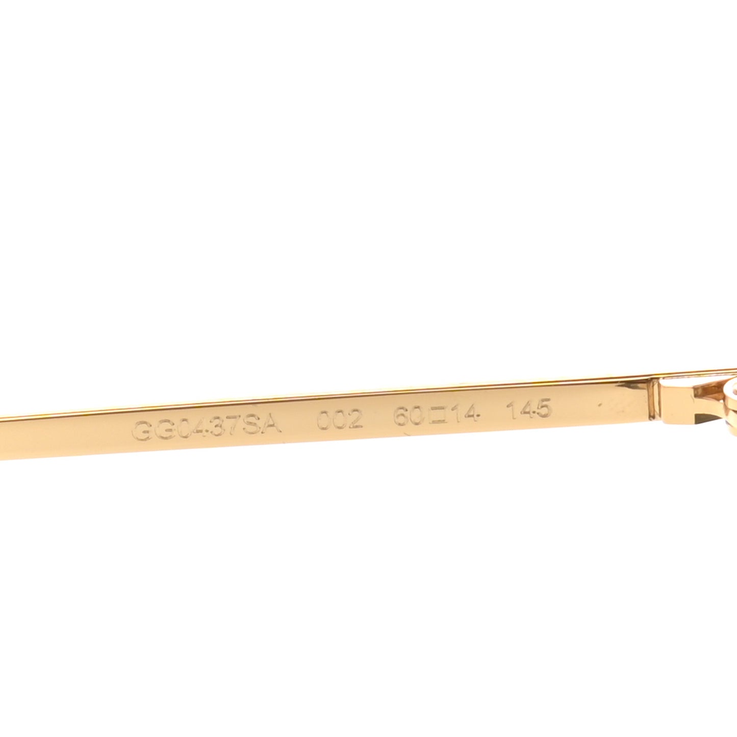 Square Frame GG0437SA Sunglasses Gold