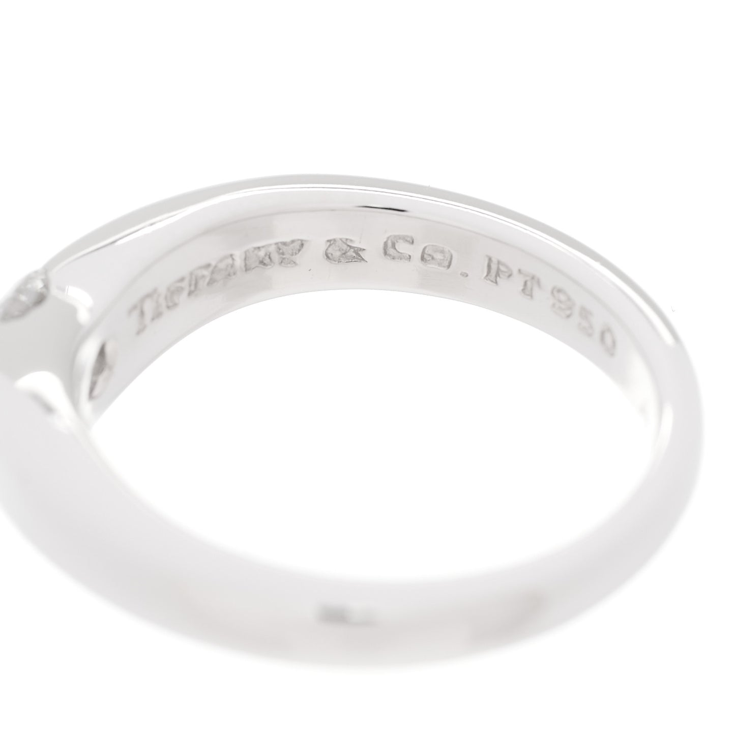 Platinum Diamond Elsa Peretti Curved Band Ring 47 4.25