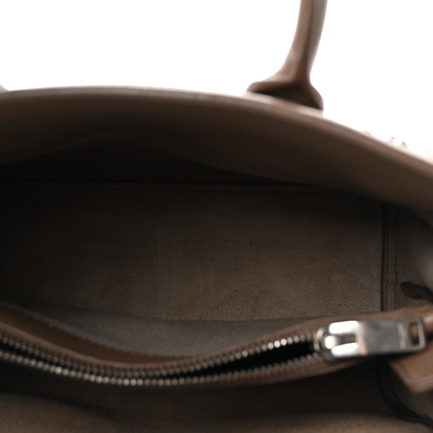 Grained Calfskin Baby Sac De Jour Souple Dark Beige