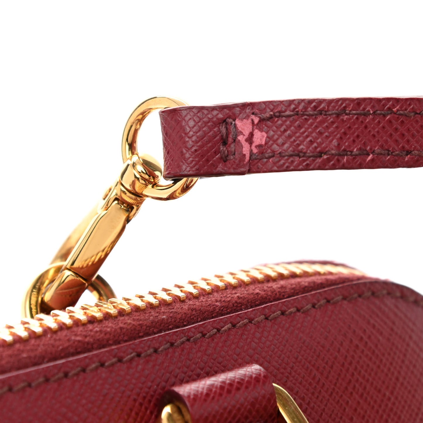 Saffiano Lux Small Promenade Tote Cerise