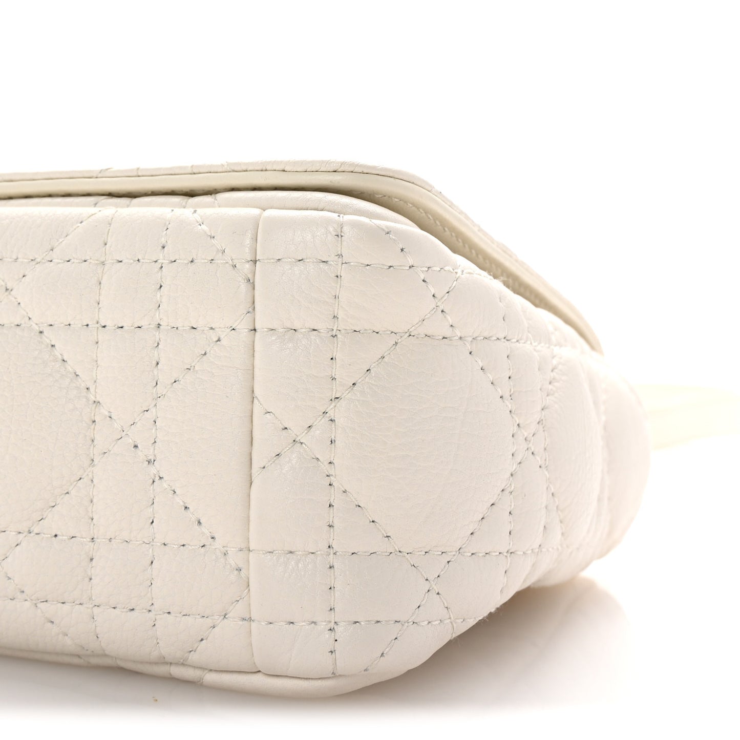 Calfskin Cannage Small Caro Bag Ivory