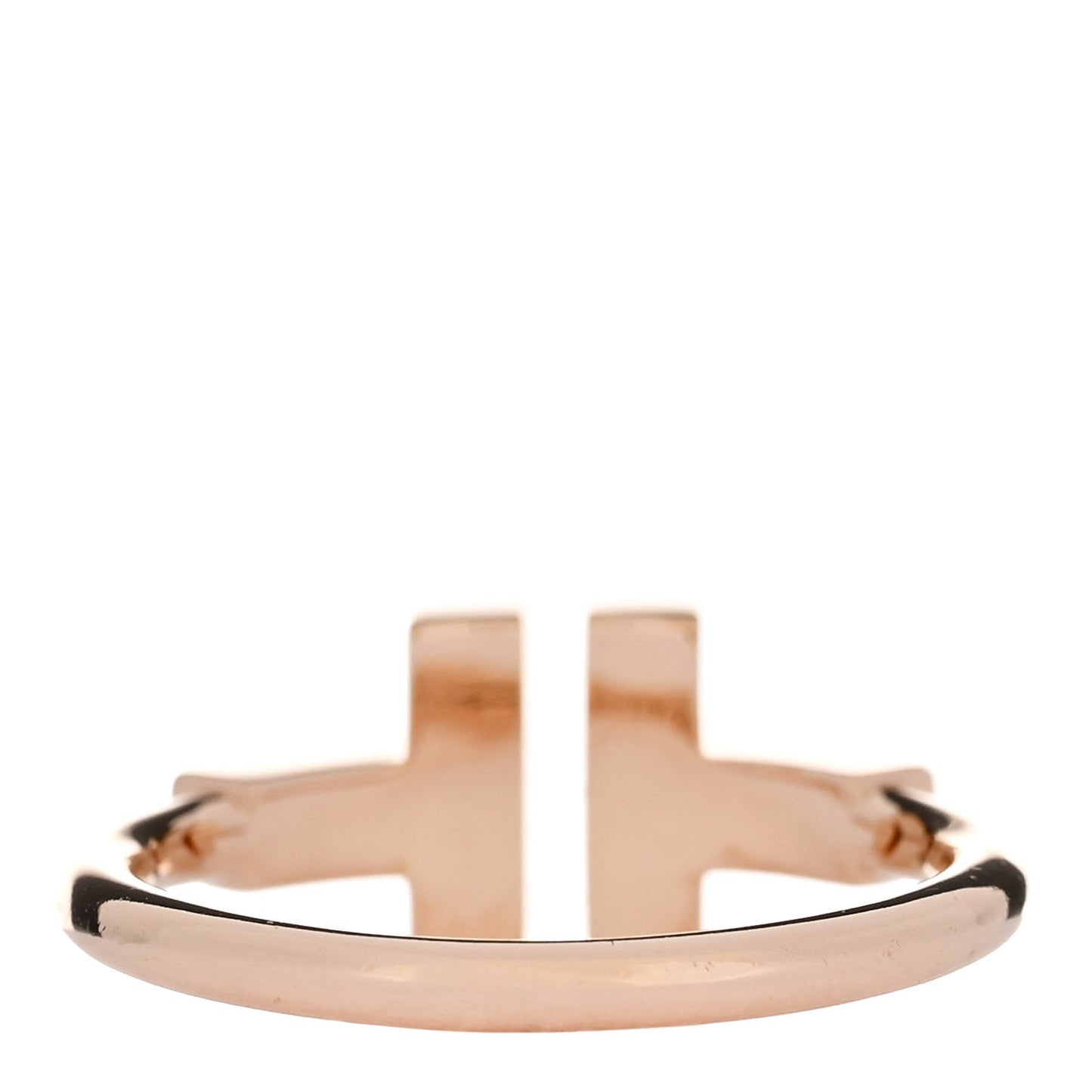 18K Rose Gold Diamond Mother of Pearl T Wire Ring 52 6