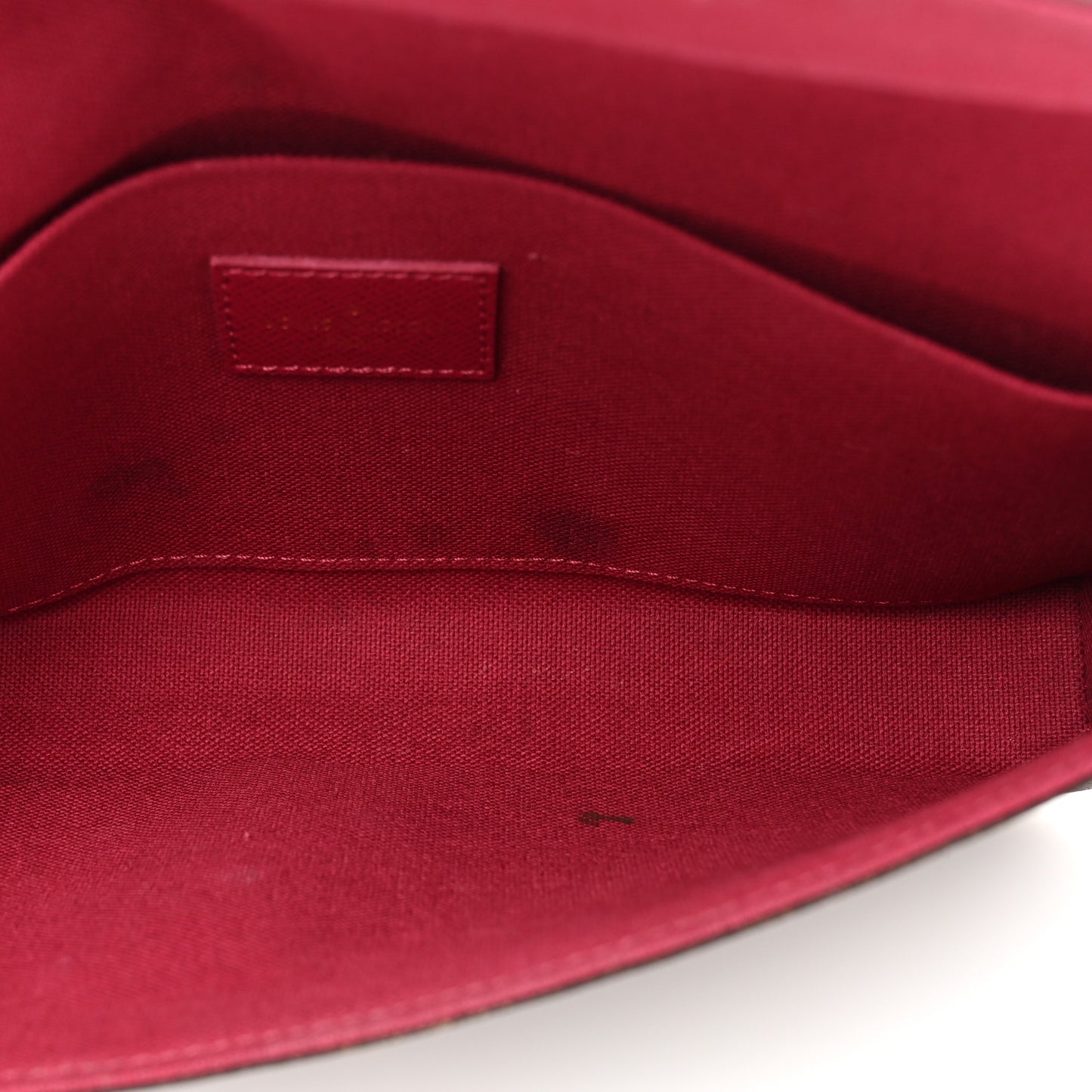Monogram Pochette Felicie Chain Wallet Fuchsia