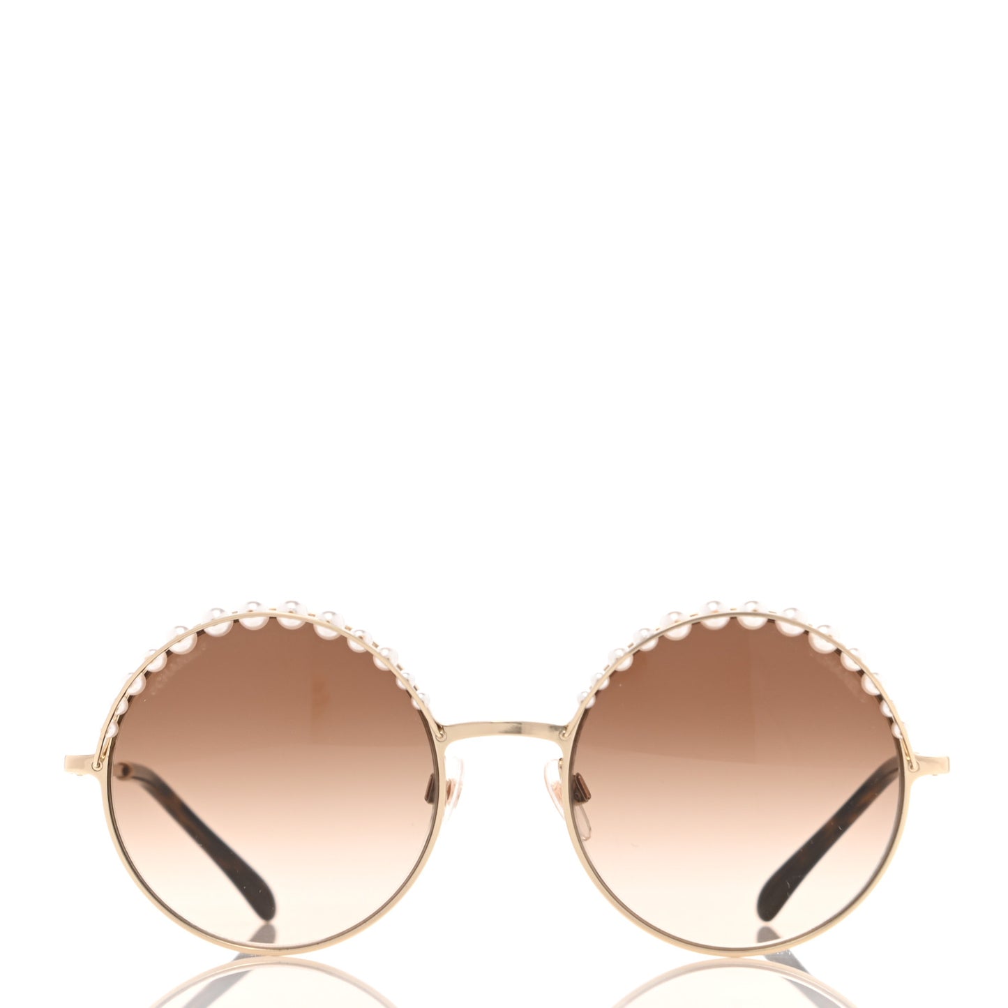 Pearl Round Sunglasses 4234-H Light Brown