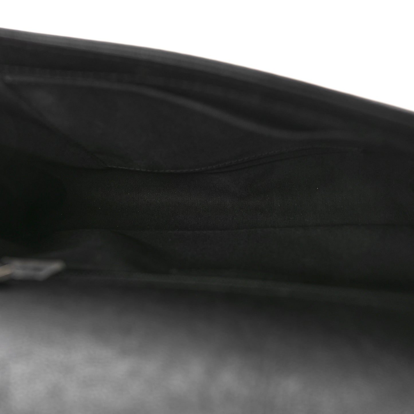Goatskin Quilted New Medium Boy Handle Flap Black Black