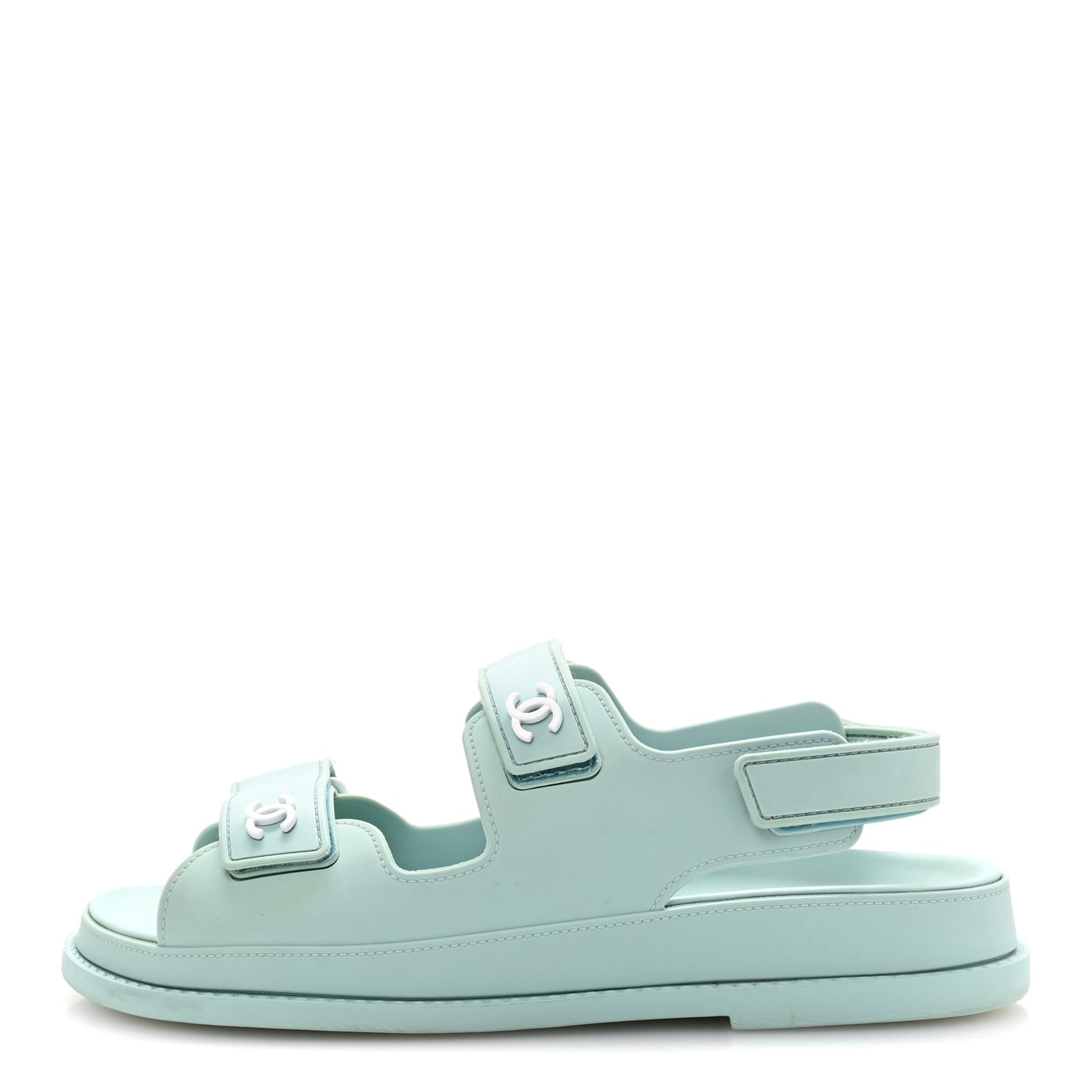 Rubber CC Dad Sandals 39 Light Blue