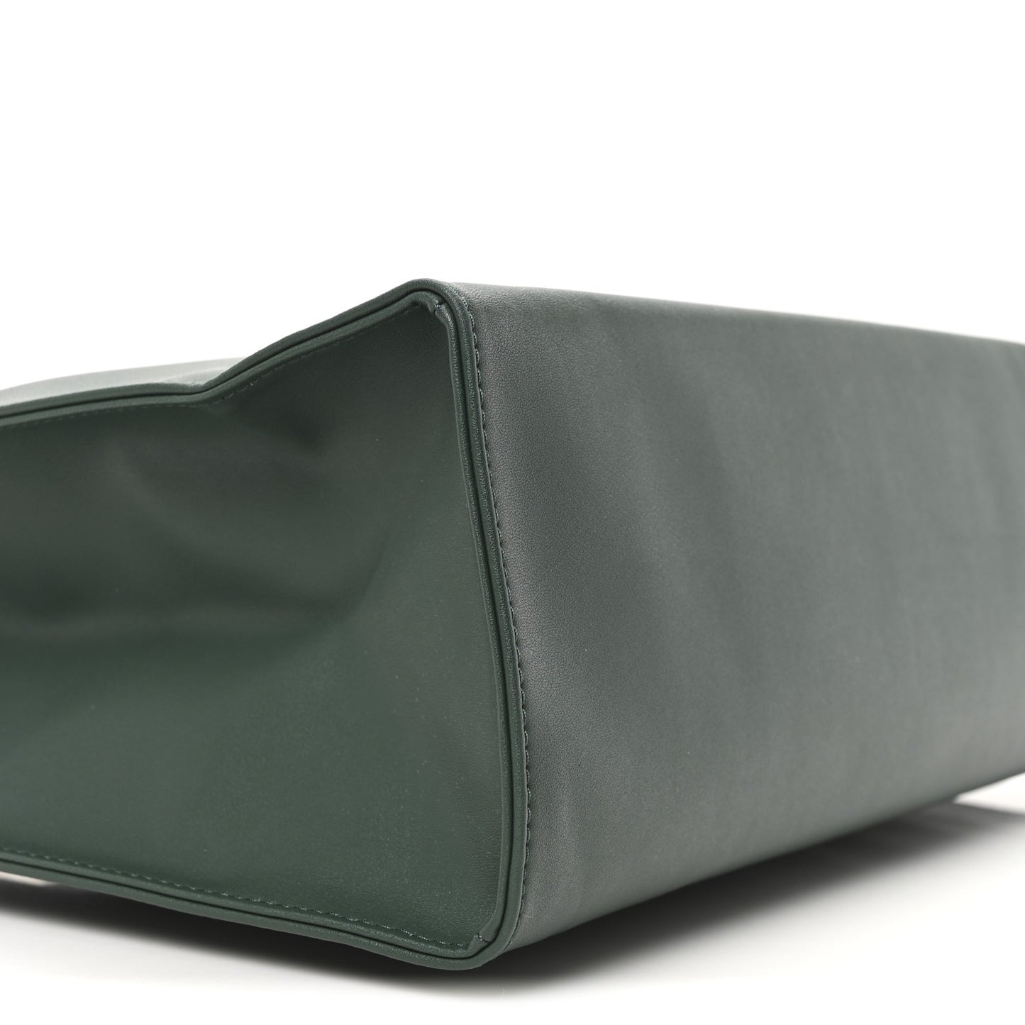 Vegan Leather Medium Shopping Bag Dark Olive