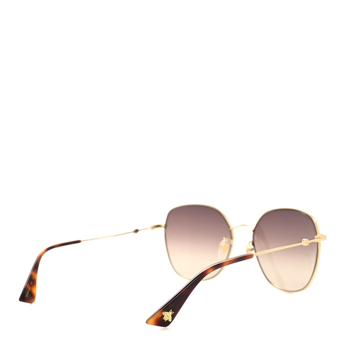 Metal Square Frame Sunglasses GG0415SK Gold
