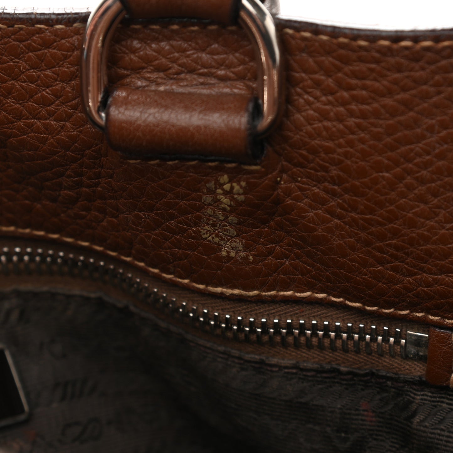Vitello Daino Shoulder Bag Bruciato