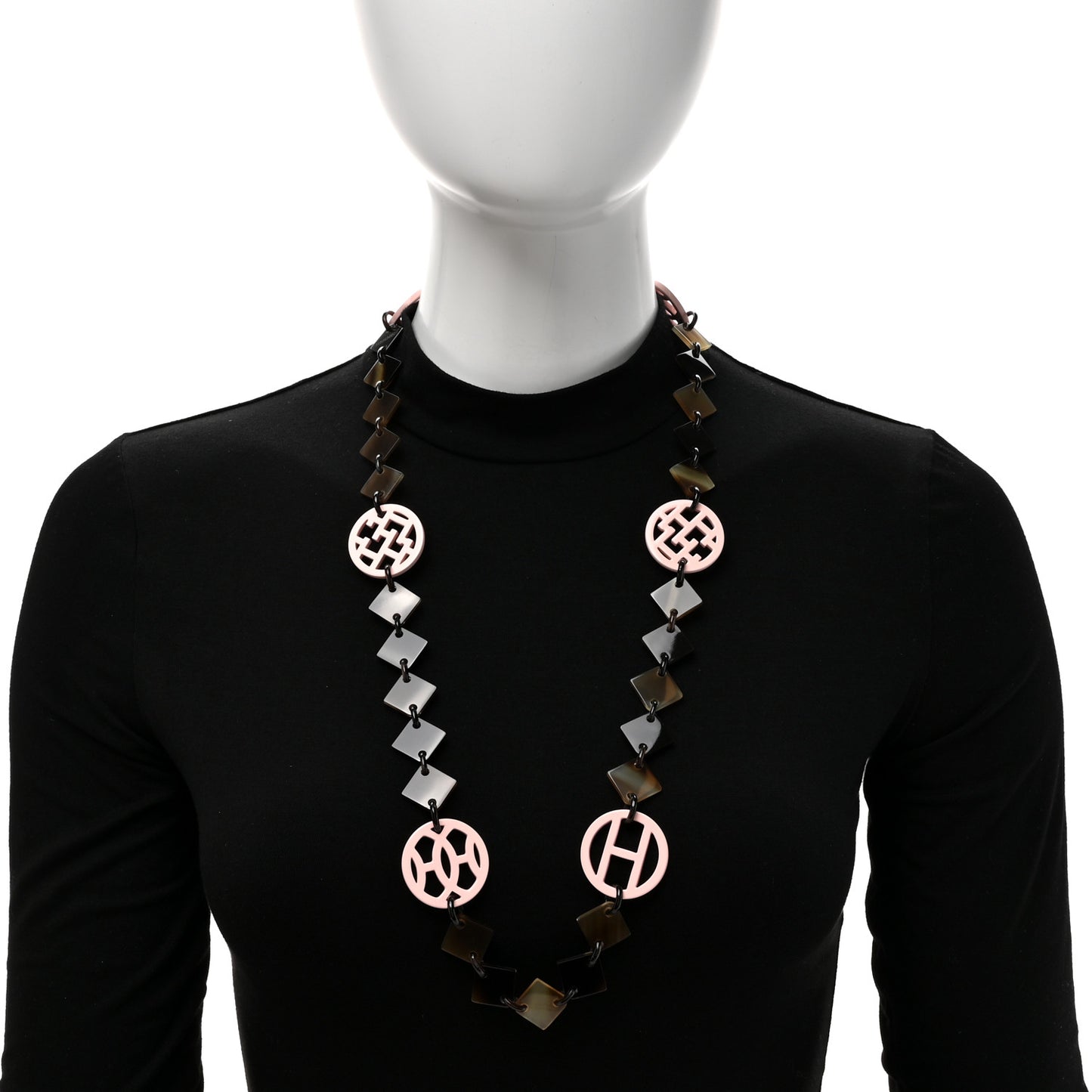 Buffalo Horn Lacquer Lena Necklace Multicolor