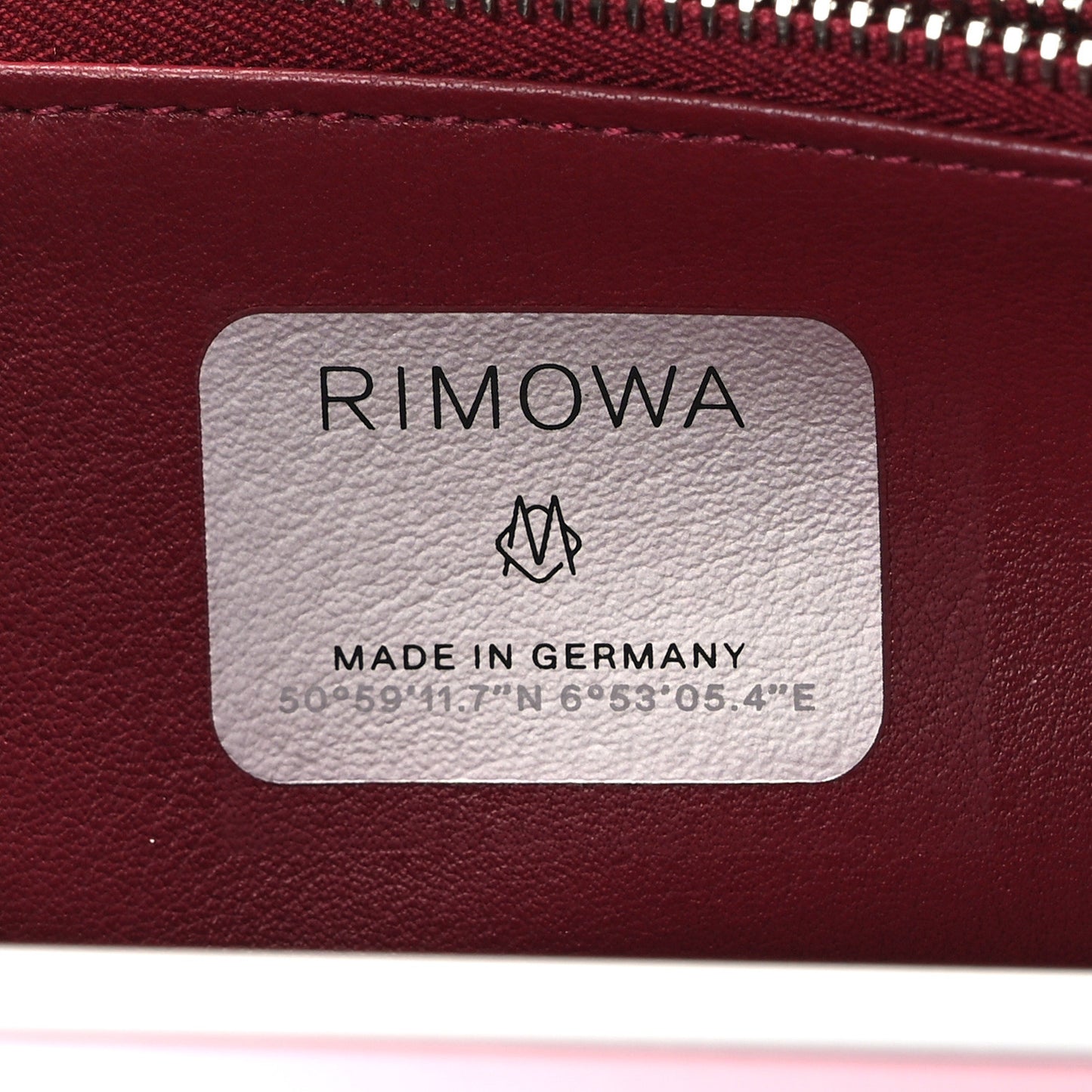 X RIMOWA Aluminum Personal Clutch On Strap Rose