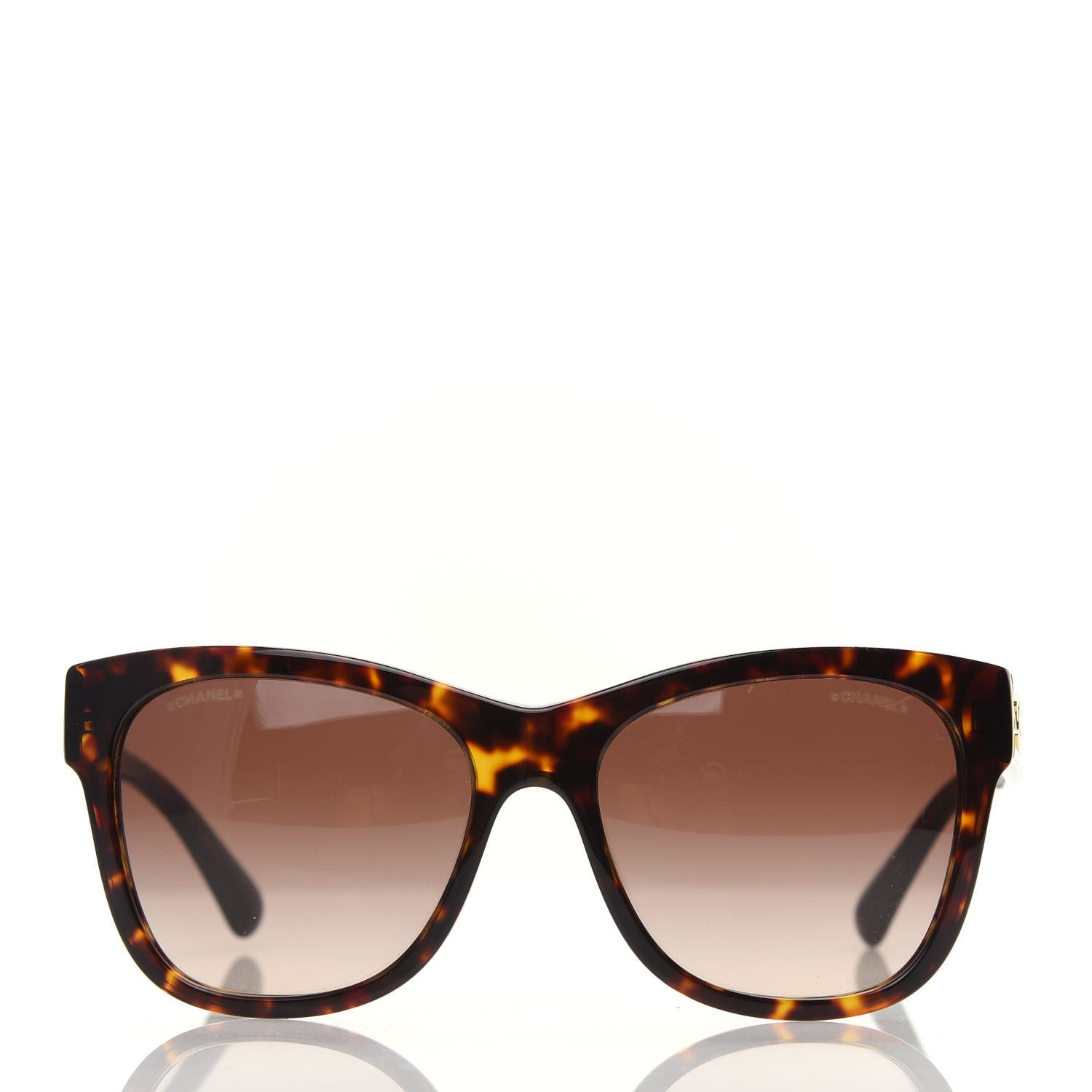 Chanel Acetate Runway Square Sunglasses 5380 Dark Tortoise 2 of 8