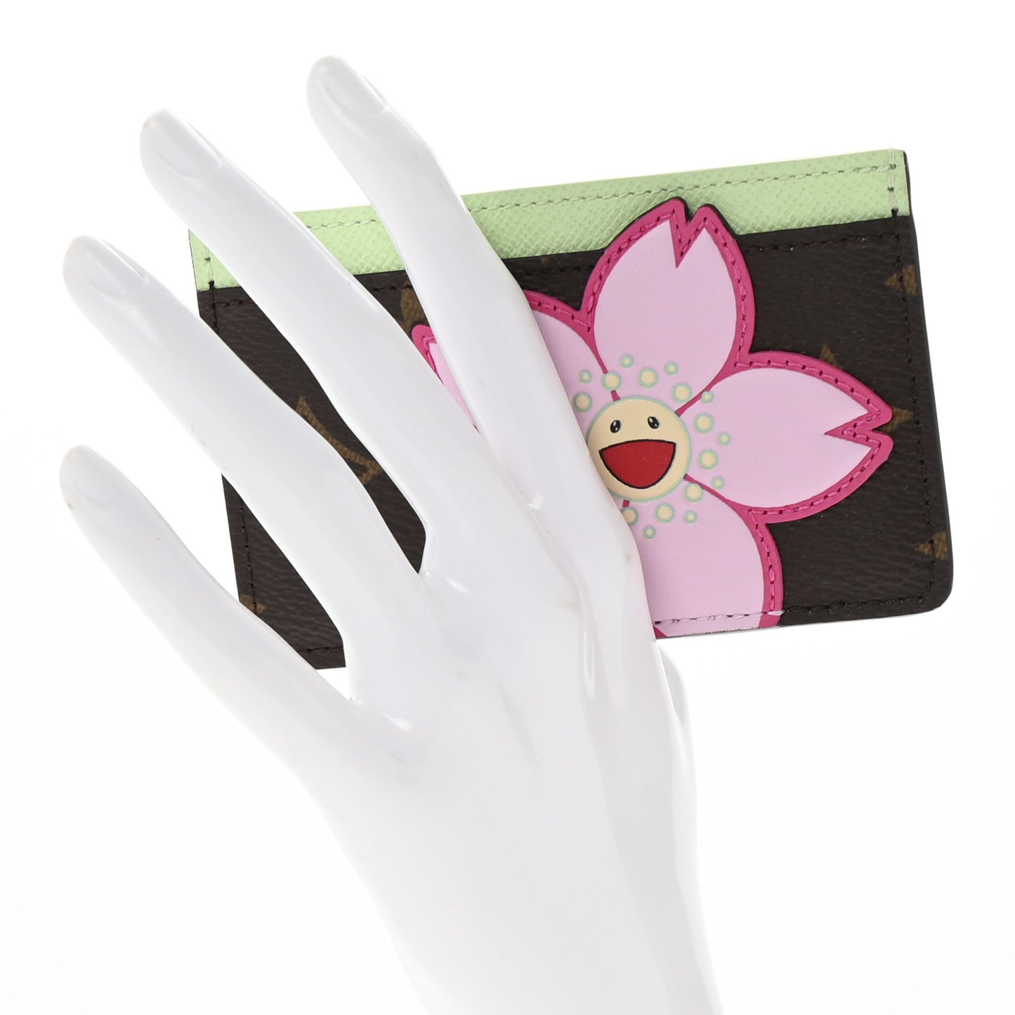 LV X TM Monogram Cherry Blossom Card Holder Sakura Brown