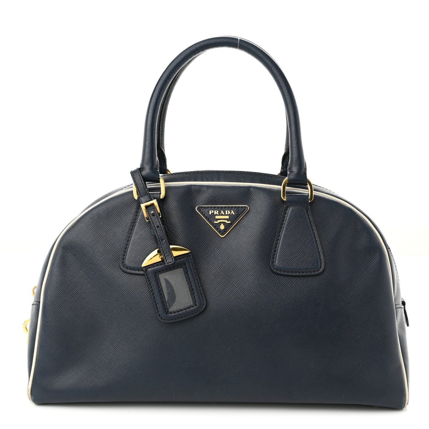 Saffiano Lux Bowling Bag Baltico Talco