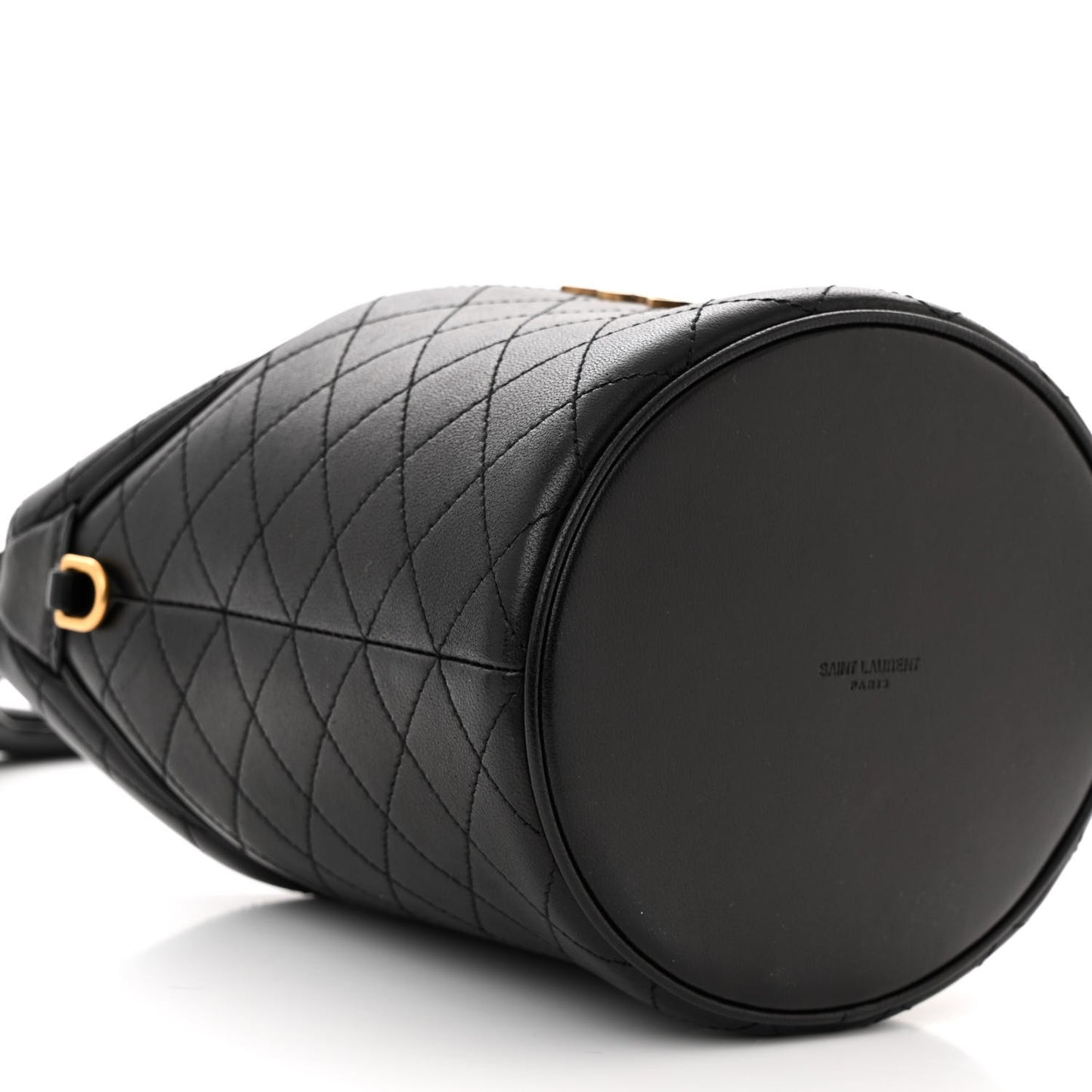 Lambskin Gabby Mini Bucket Bag Black