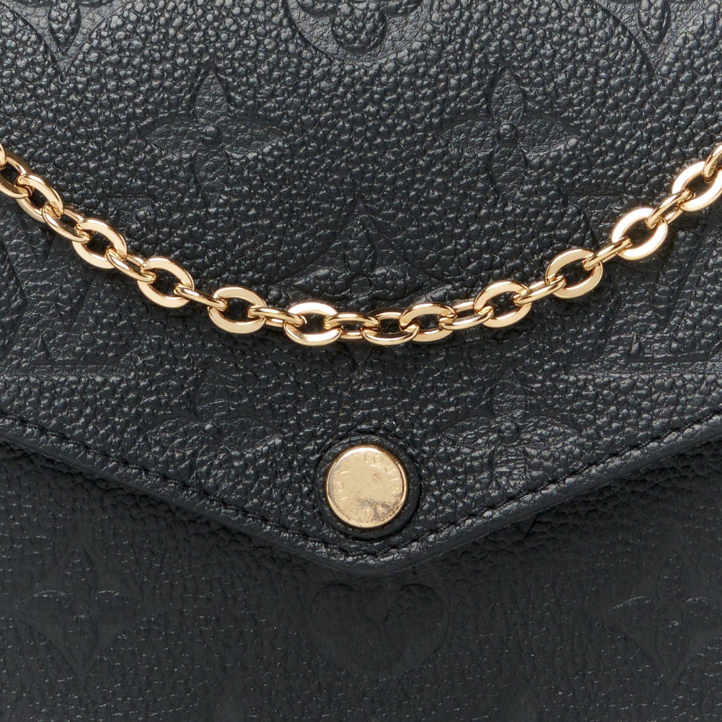 Empreinte Pochette Felicie Chain Wallet Black