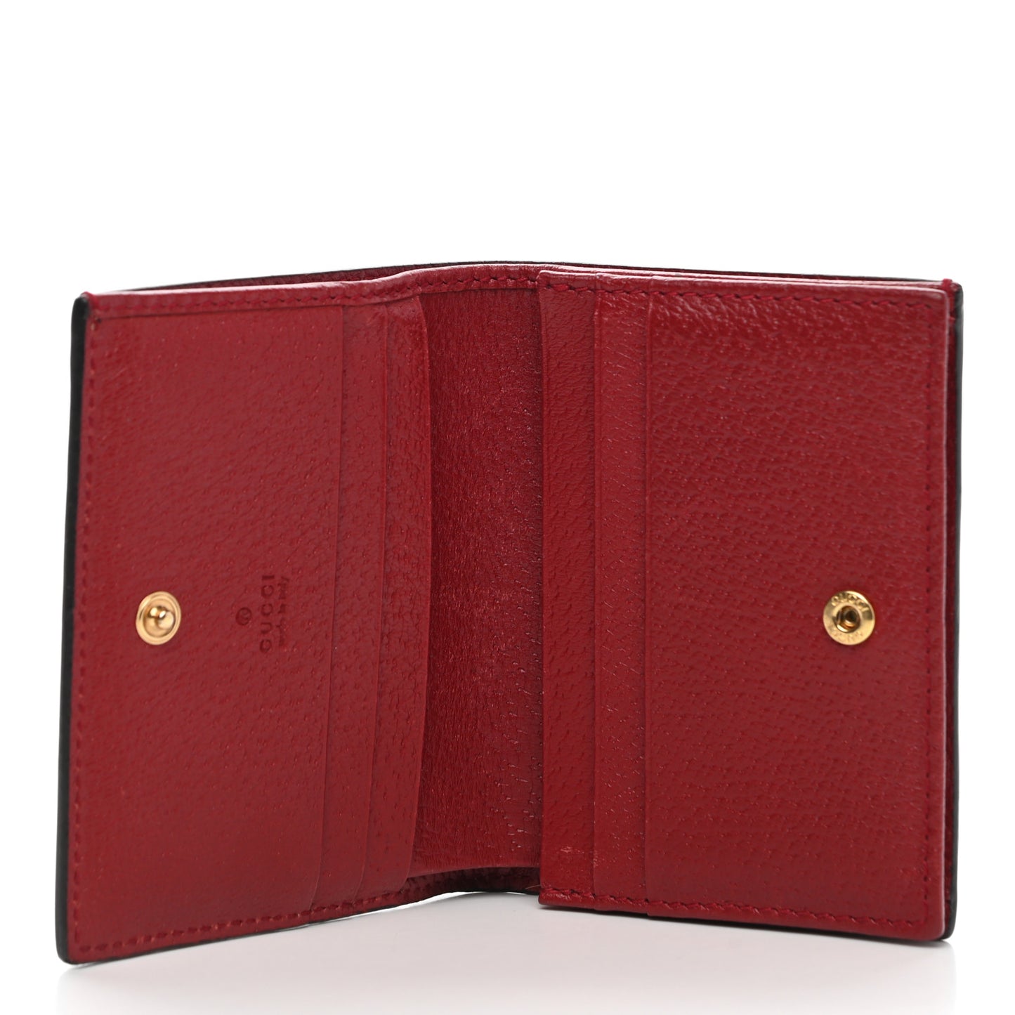 GG Supreme Monogram Tian Card Case Beige Multicolor Red