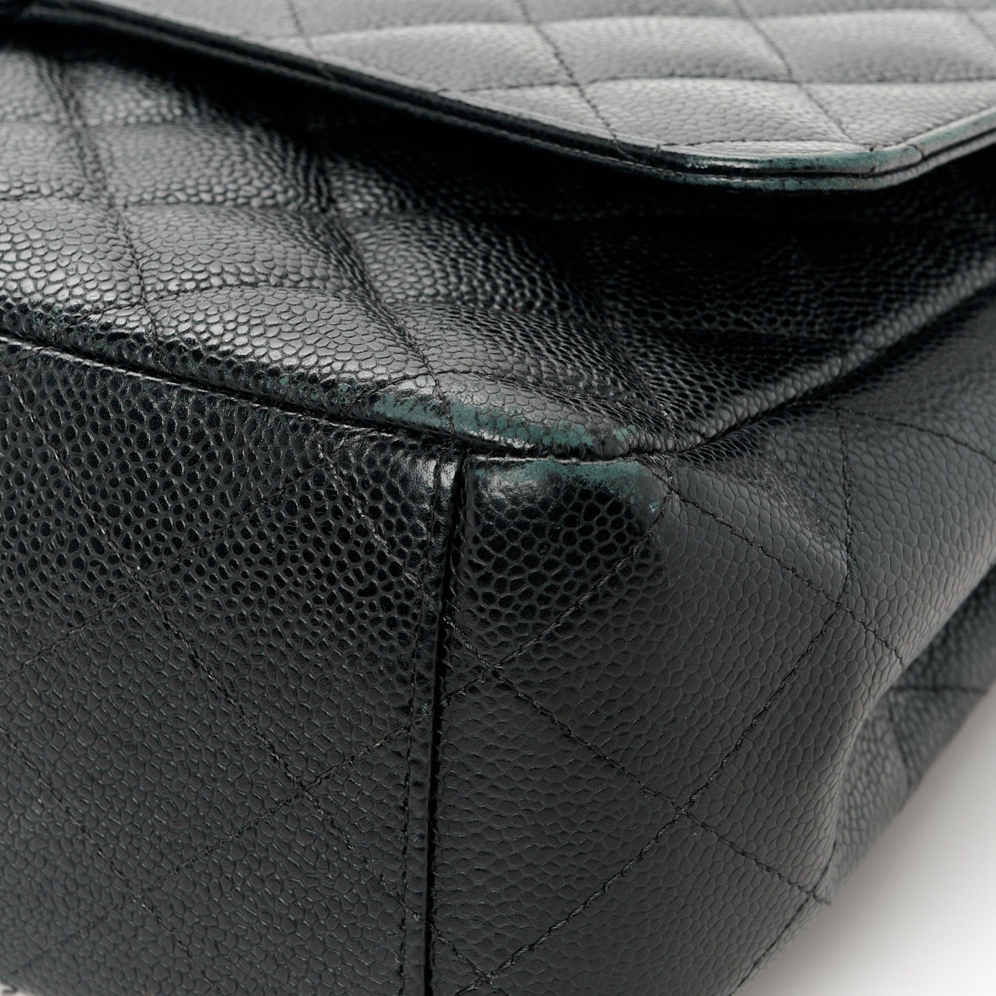Caviar Quilted Maxi Double Flap Black