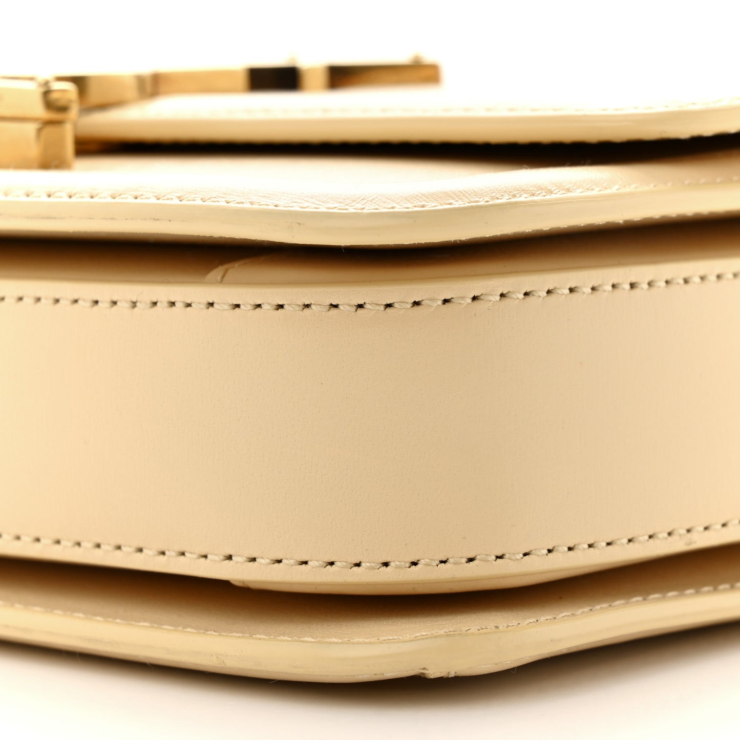 Smooth Calfskin Small Solferino Satchel Ivory Natural