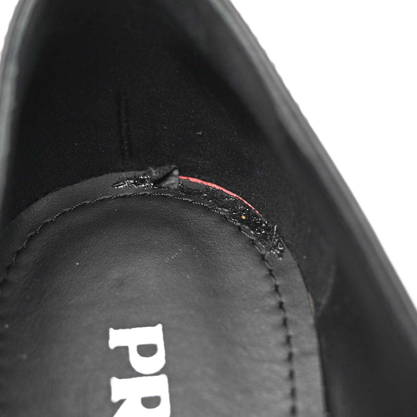 Spazzolato Metal Triangle Logo 50mm Loafers 39 Black
