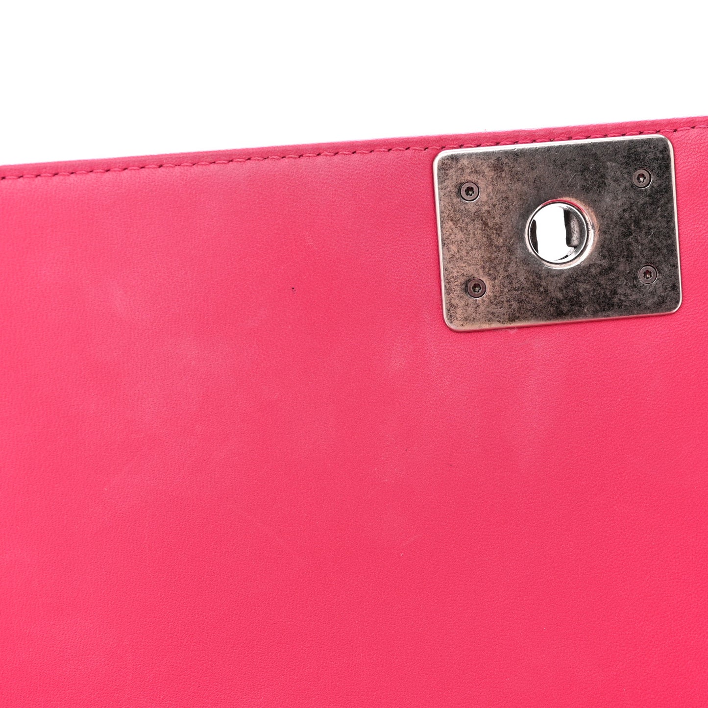 Lambskin Quilted New Medium Boy Flap Pink