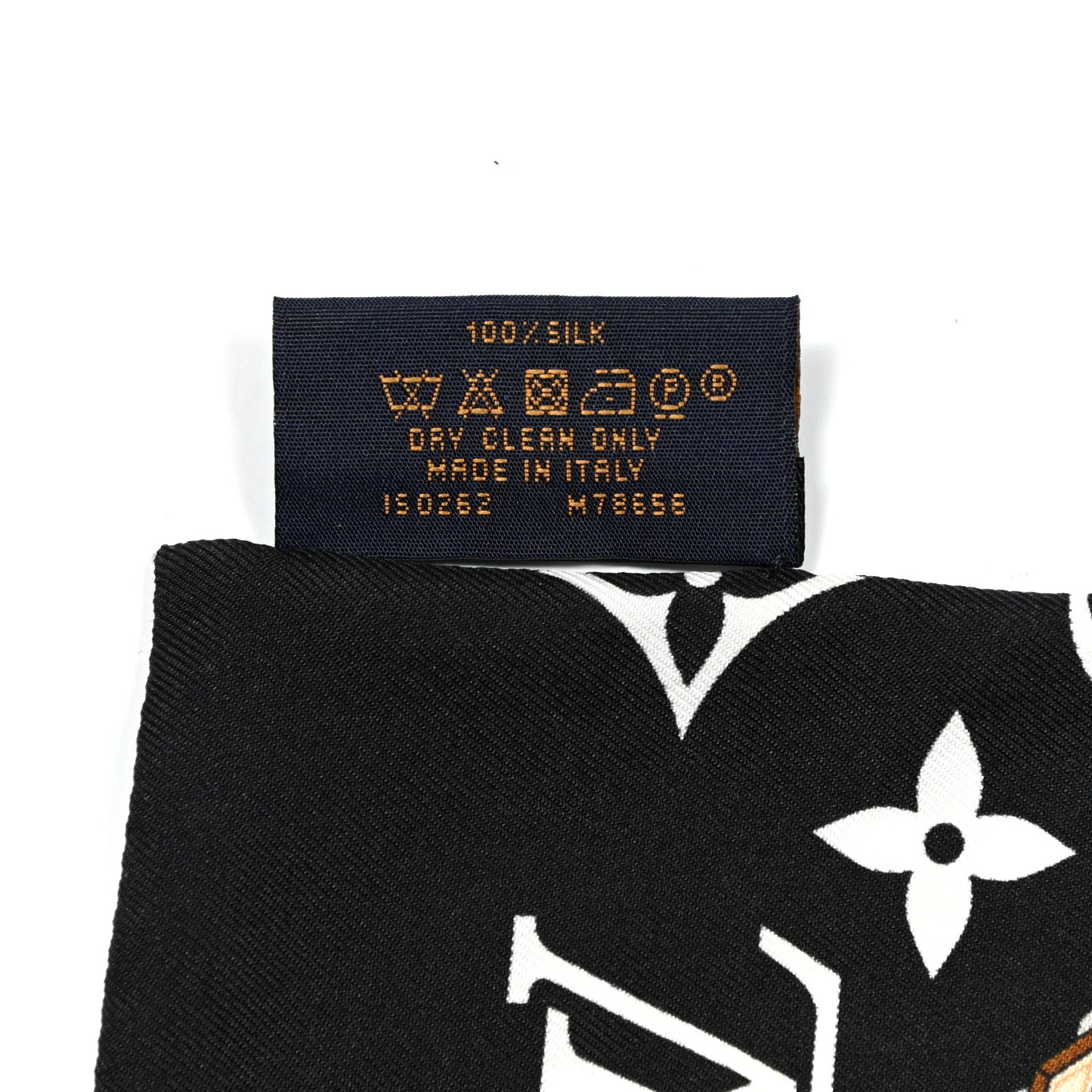 Silk Monogram Confidential Bandeau Black